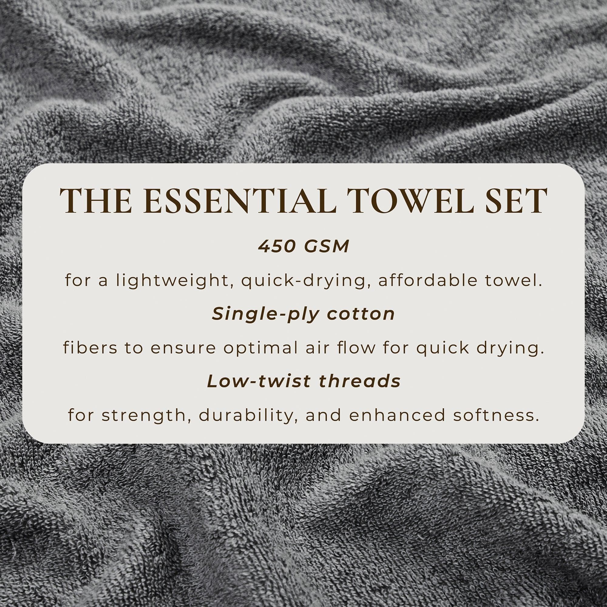 Cotton Terry Bath Towel Set - Cooper Collection - Image 4