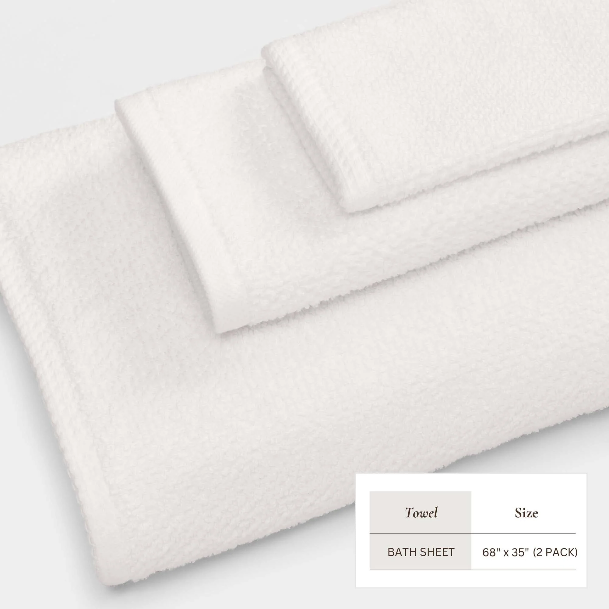 Cotton Textured Bath Towel Set - Acacia Collection - Image 10