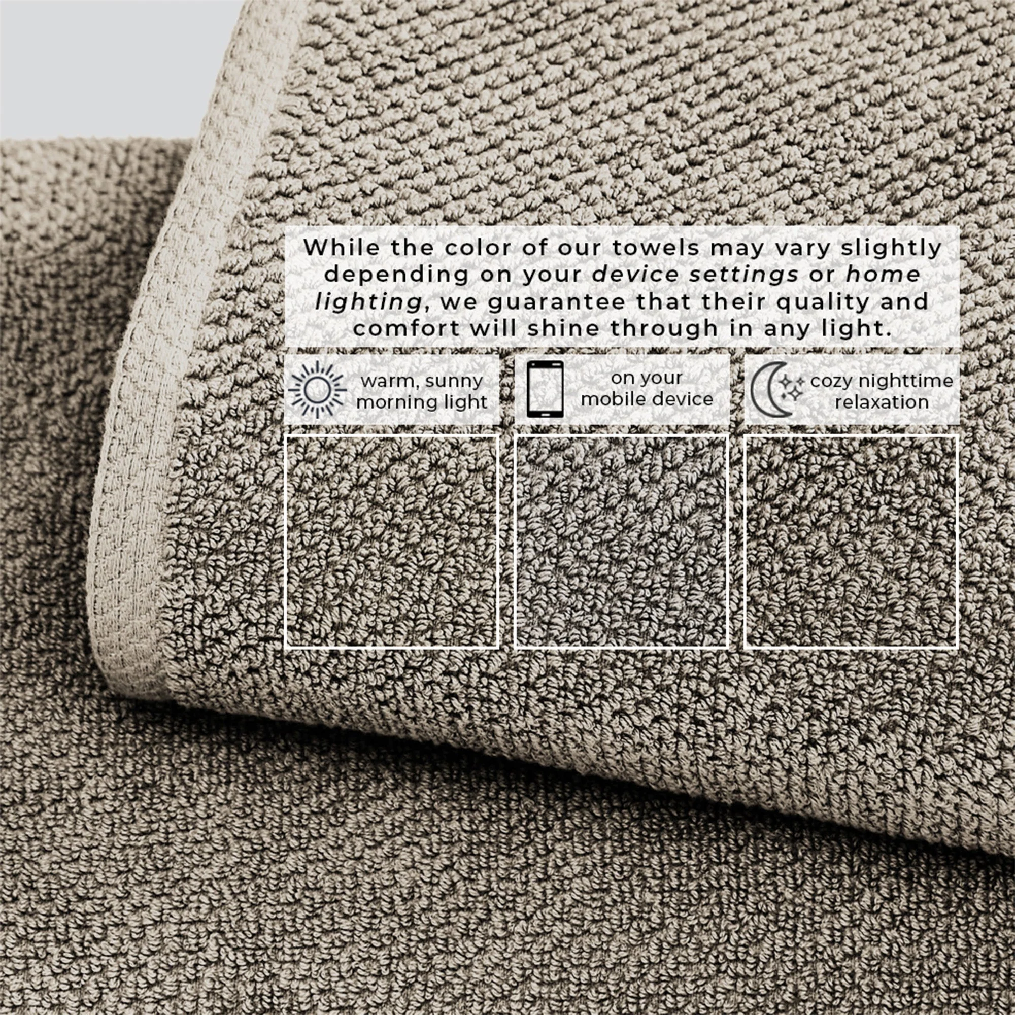 Cotton Textured Bath Towel Set - Acacia Collection - Image 181