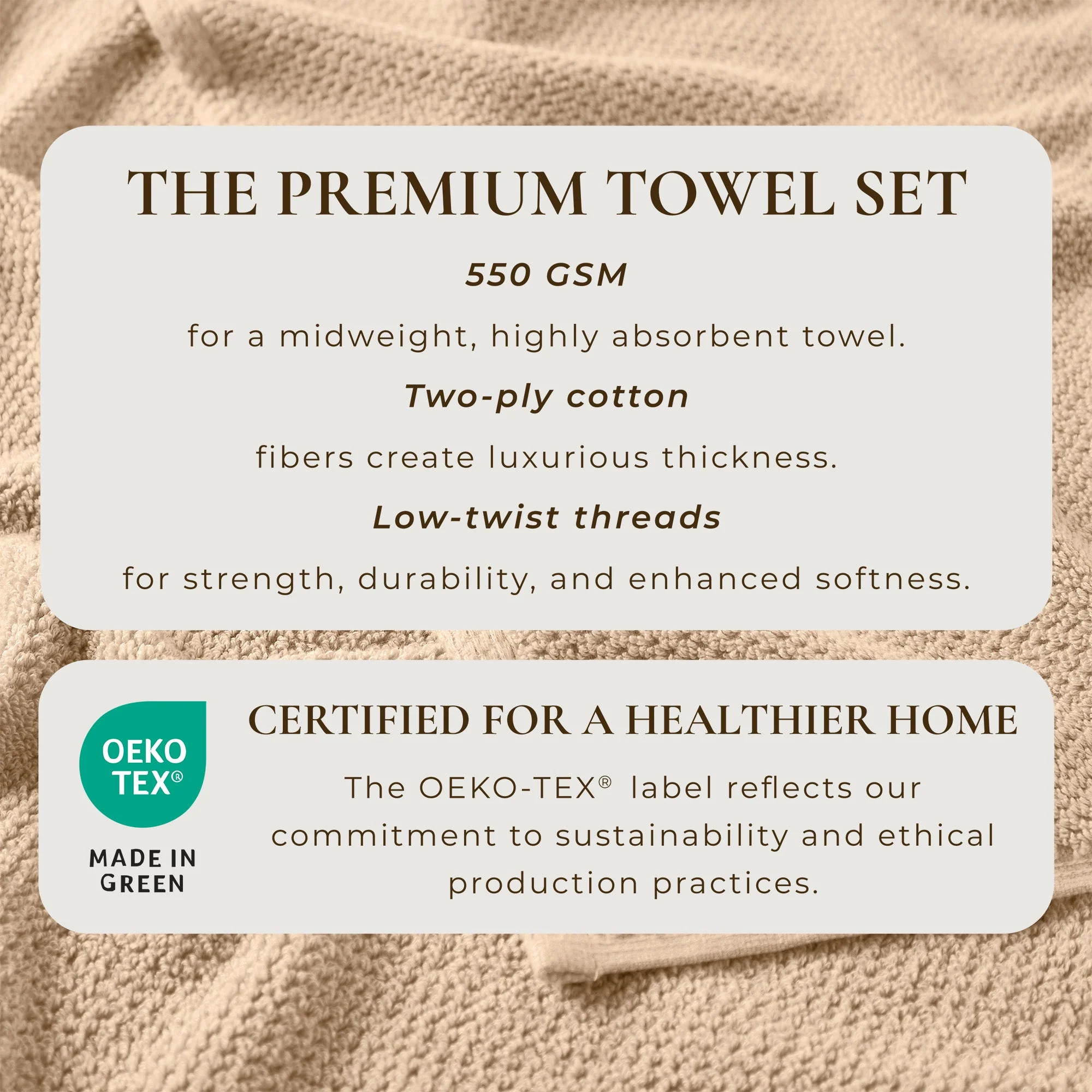 Cotton Textured Bath Towel Set - Acacia Collection - Image 35