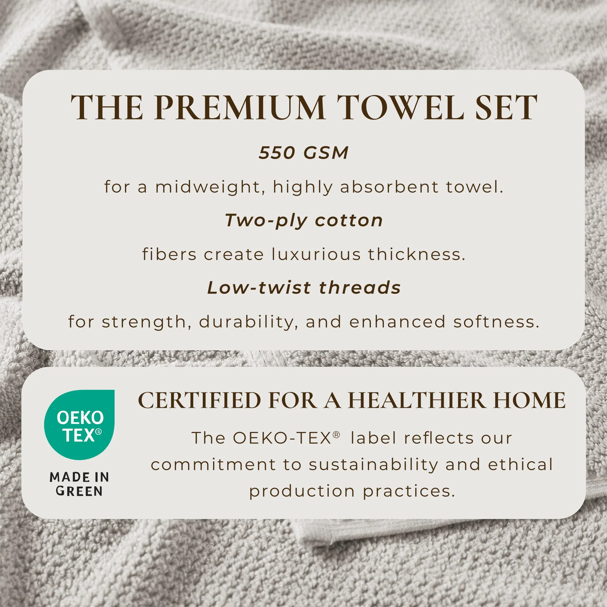 Cotton Textured Bath Towel Set - Acacia Collection - Image 50