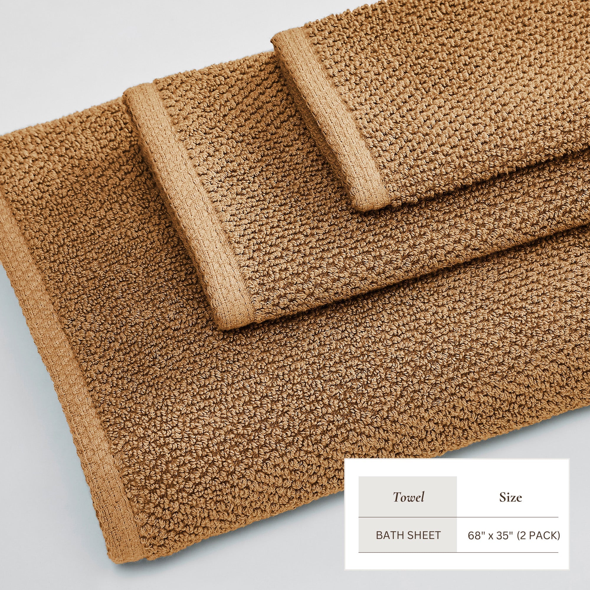 Cotton Textured Bath Towel Set - Acacia Collection - Image 94