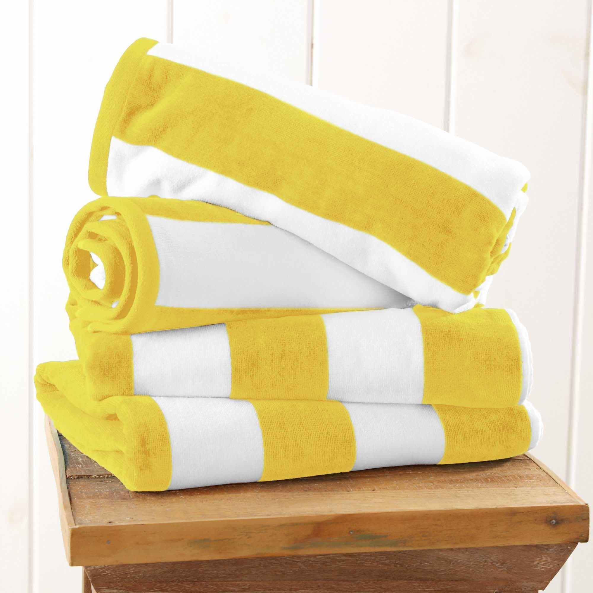 Cotton Velour Cabana Stripe Beach Towel - Novia Collection - Image 152