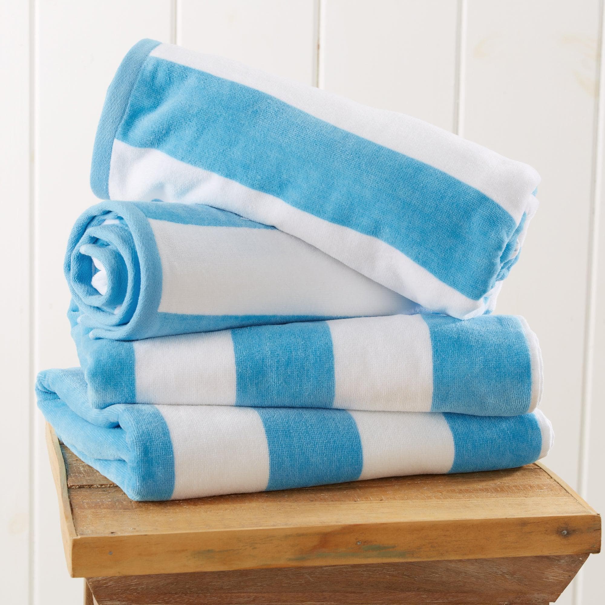 Cotton Velour Cabana Stripe Beach Towel - Novia Collection - Image 20