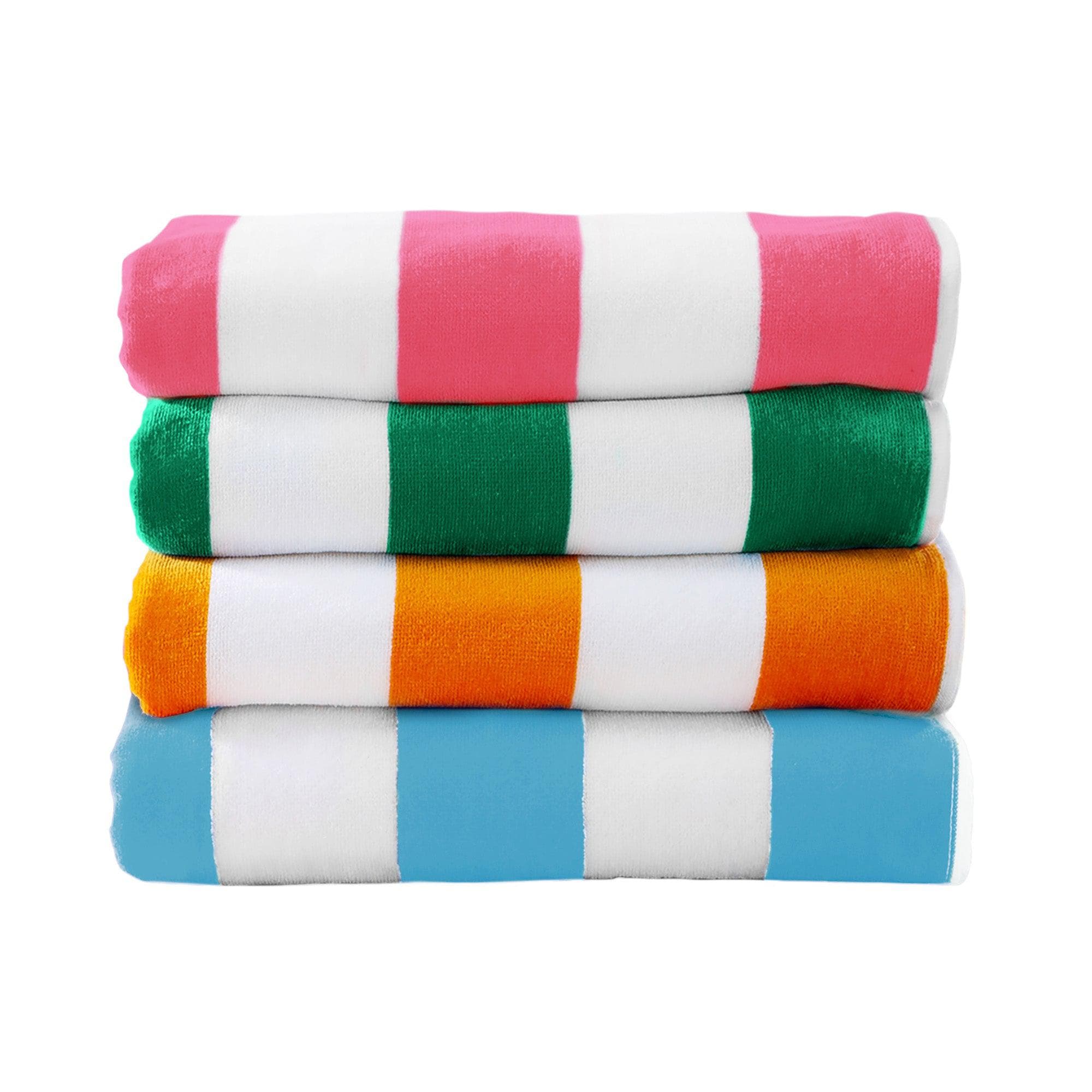 Cotton Velour Cabana Stripe Beach Towel - Novia Collection - Image 93