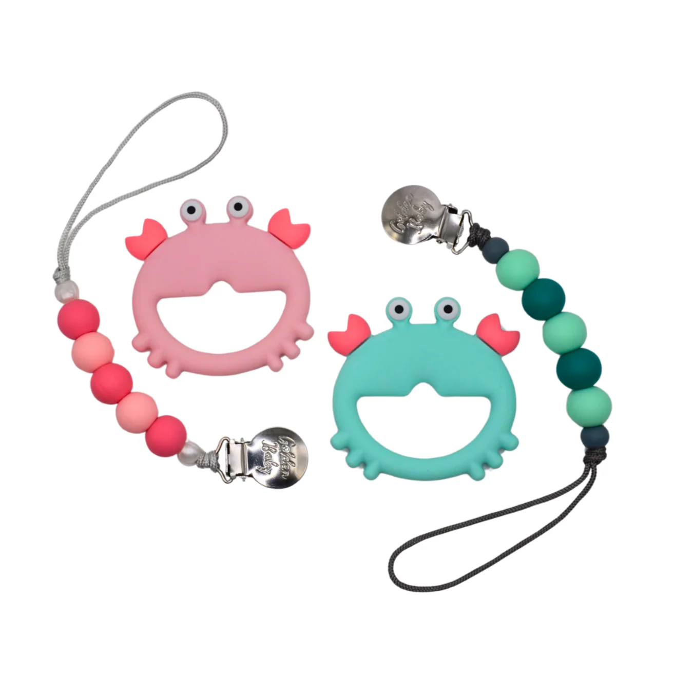 Crab Teether Set - Teal - Image 3