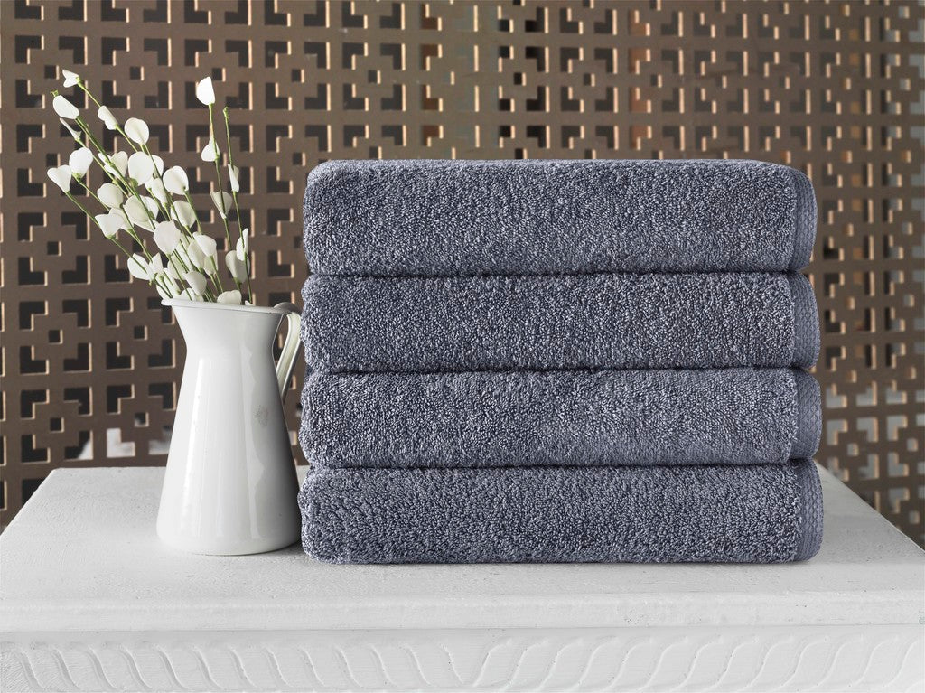 4 Piece Bath Towel Set, 100% Turkish Cotton, Quick Dry, Absorbent & Comfy Towels - Image 13