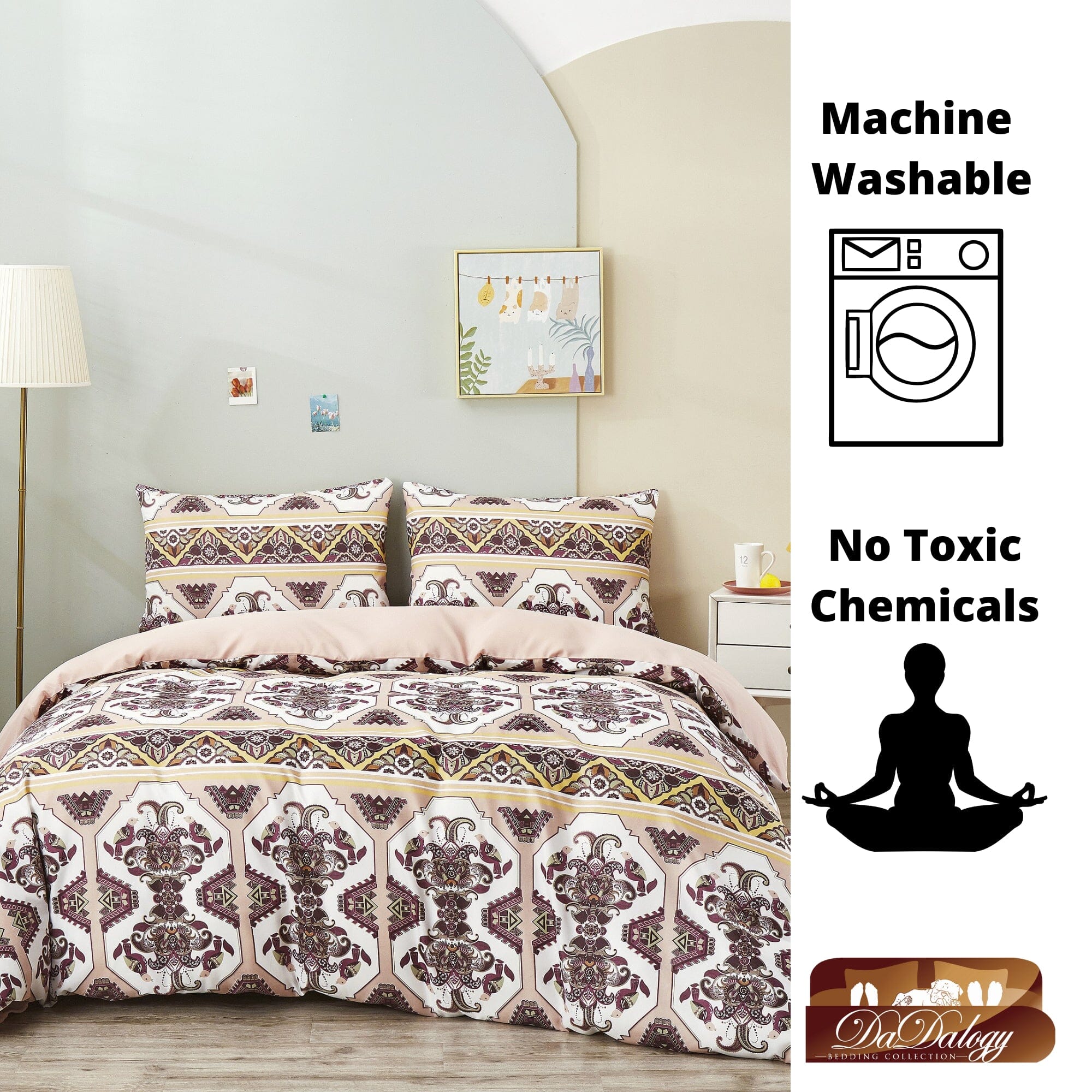 Oriental Kilim Duvet Cover - w/ Pillow Cases Royal Persian Traditional Design - Image 13