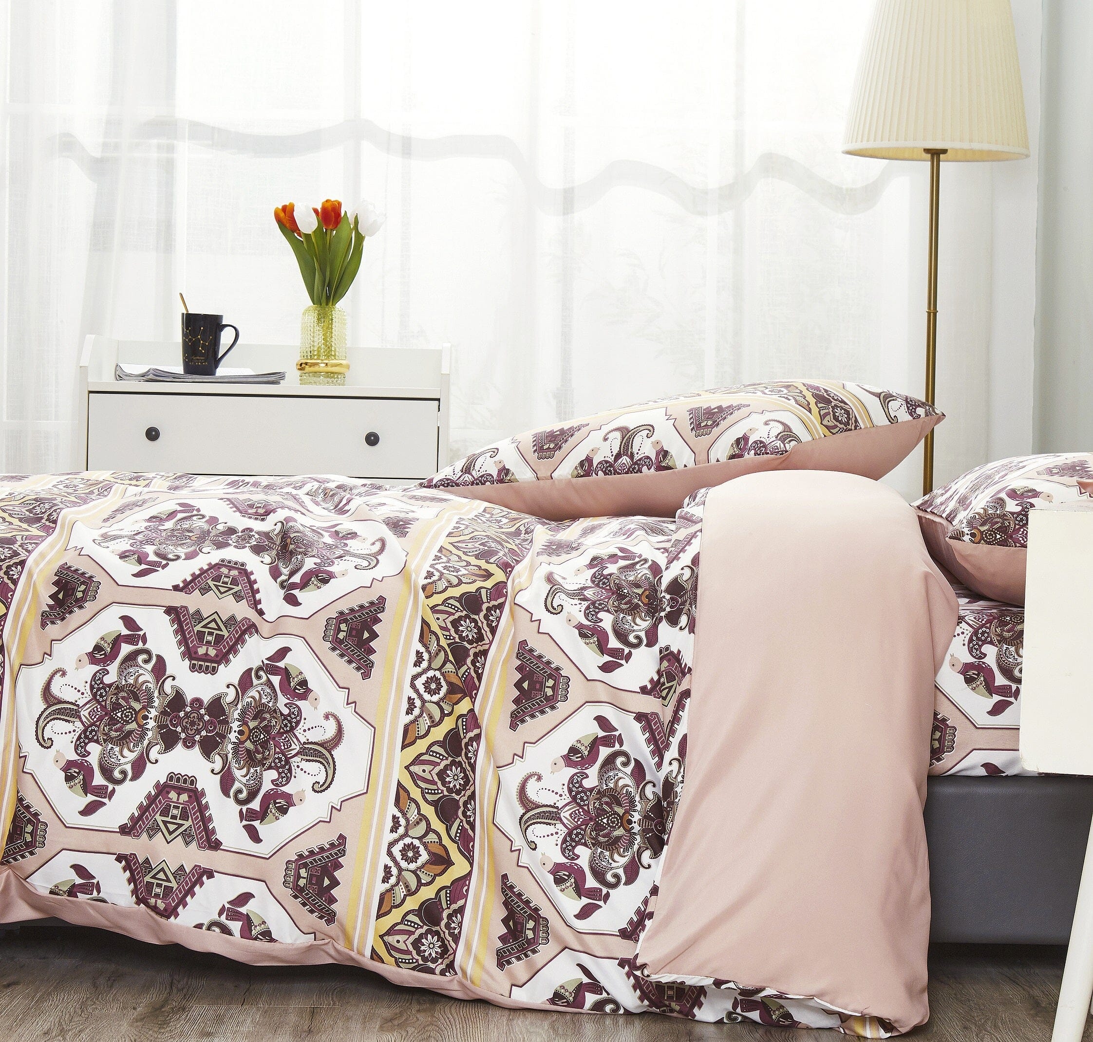 Oriental Kilim Duvet Cover - w/ Pillow Cases Royal Persian Traditional Design - Image 4