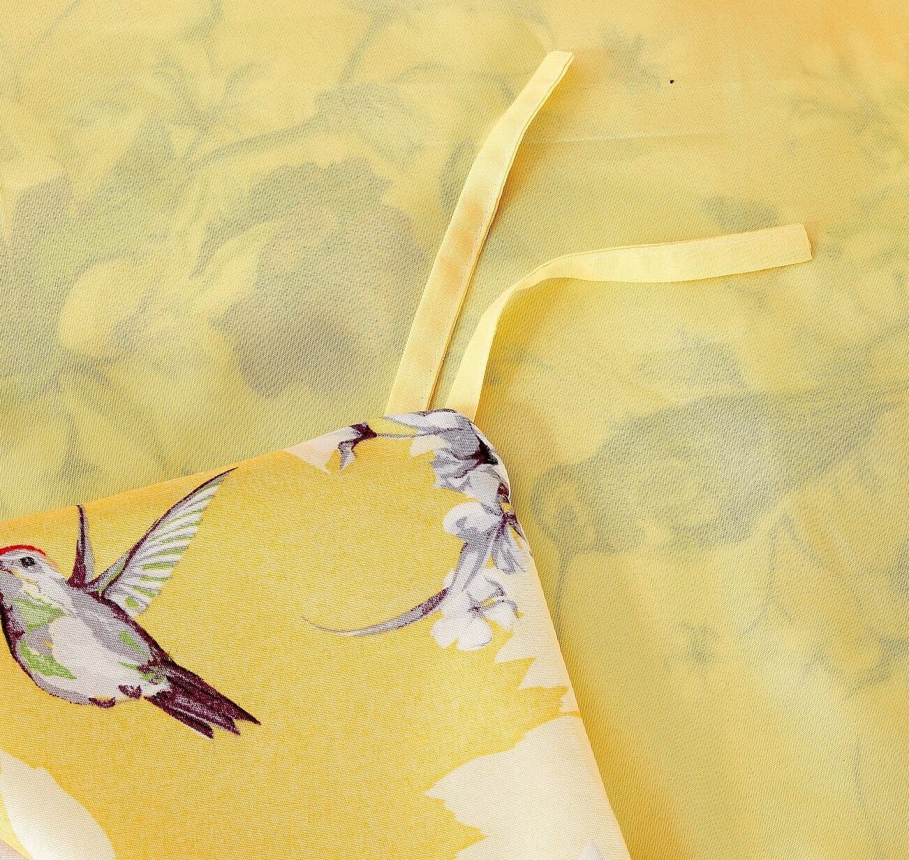 Yellow Hummingbirds Floral Duvet Cover Set w/ Pillow Cases - Image 7