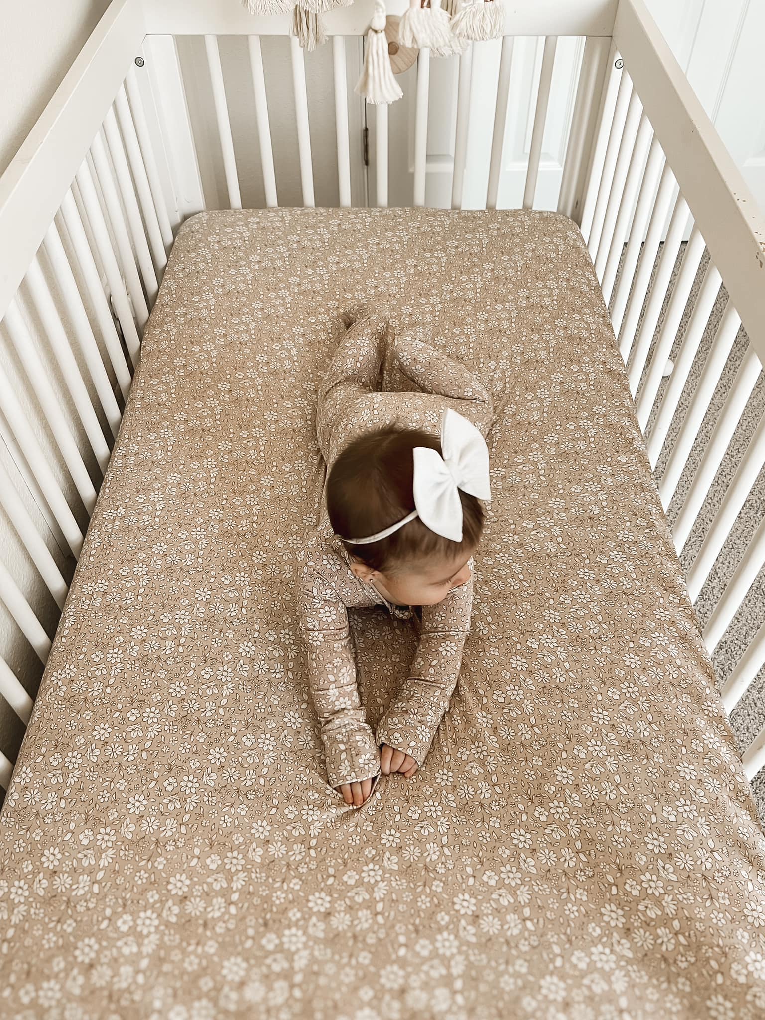 Dainty Ditsy Bamboo Crib Sheet - Image 16