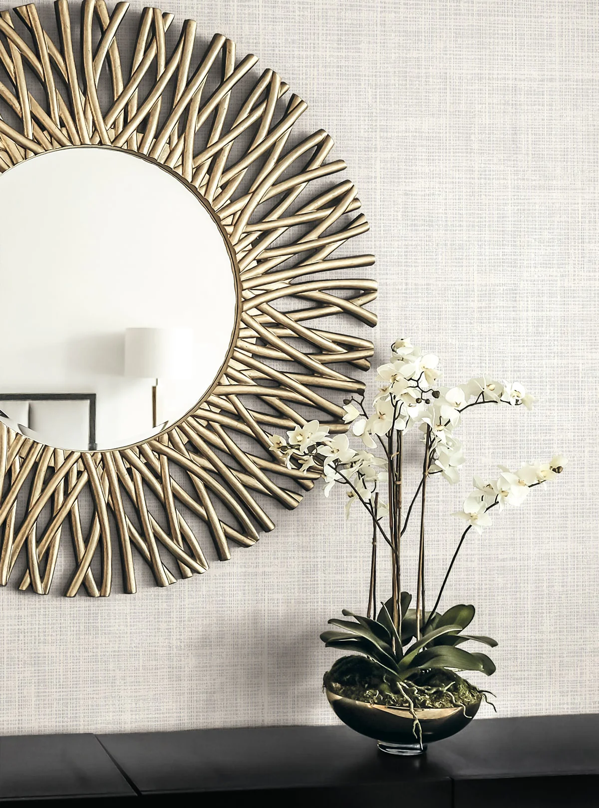Deco 2 Soho Faux Linen Unpasted Wallpaper - Image 3