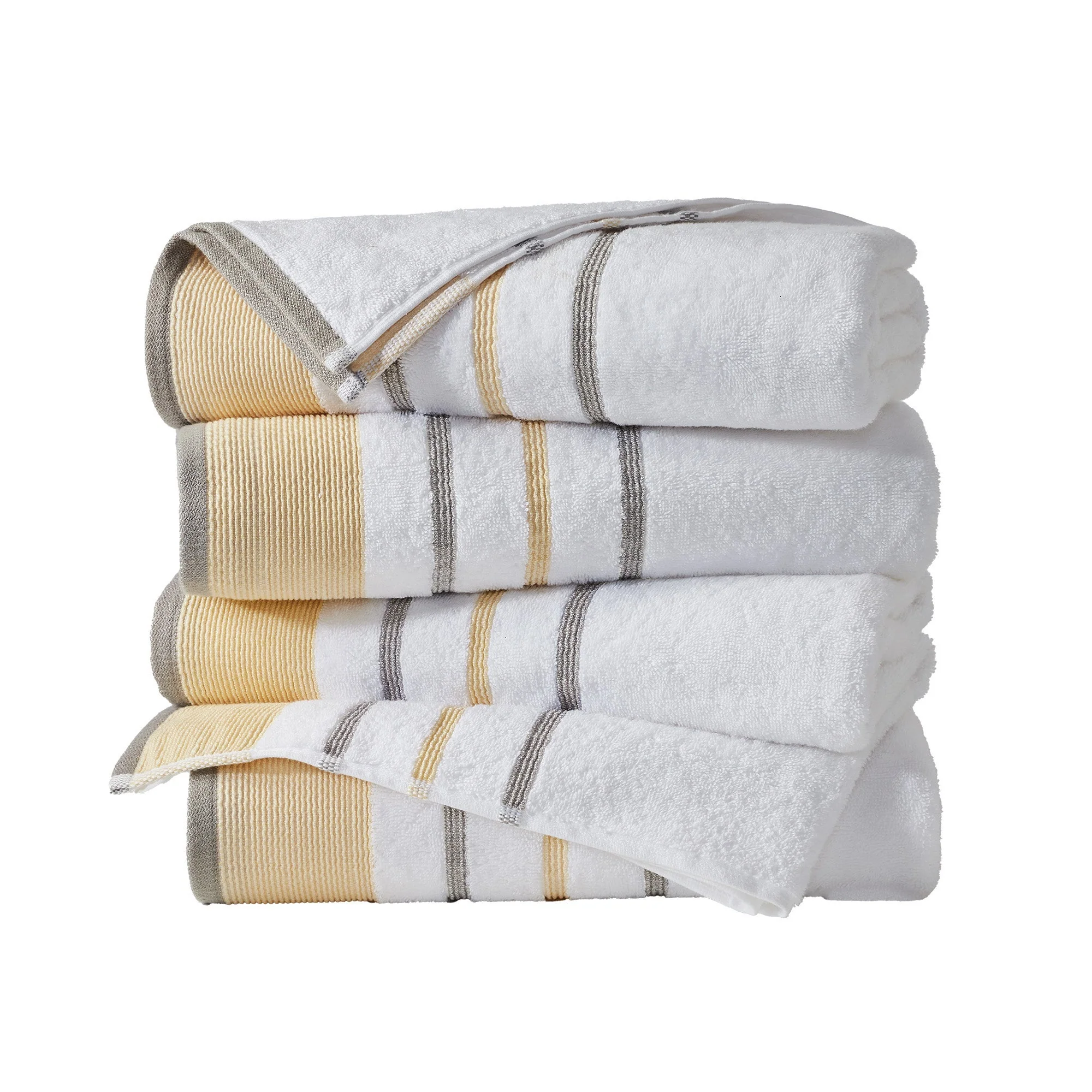 Decorative Cotton Stripe Bath Towel Set - Noelle Collection - Image 139