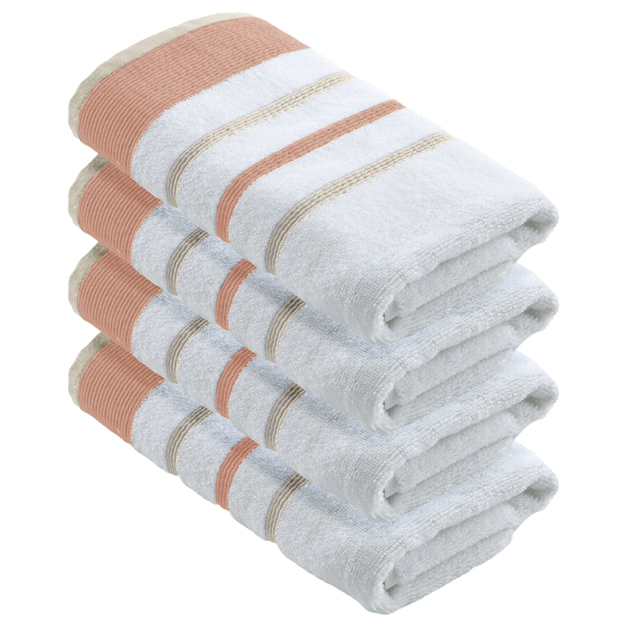 Decorative Cotton Stripe Bath Towel Set - Noelle Collection - Image 169
