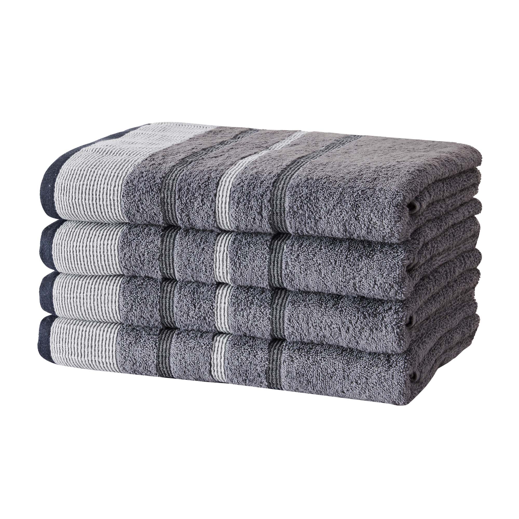 Decorative Cotton Stripe Bath Towel Set - Noelle Collection - Image 211