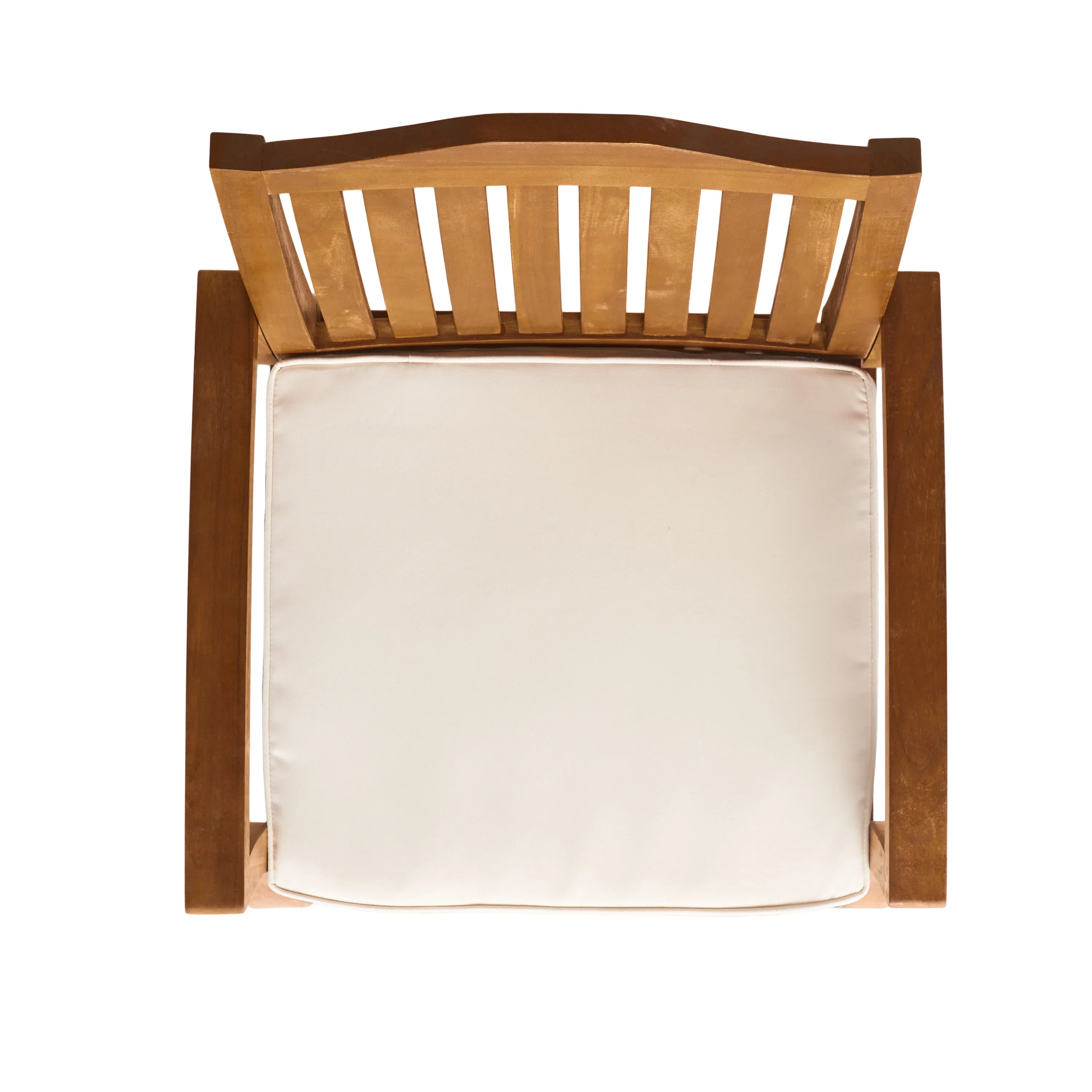 Set of 2 Outdoor Dining Chairs, Cream - Image 11