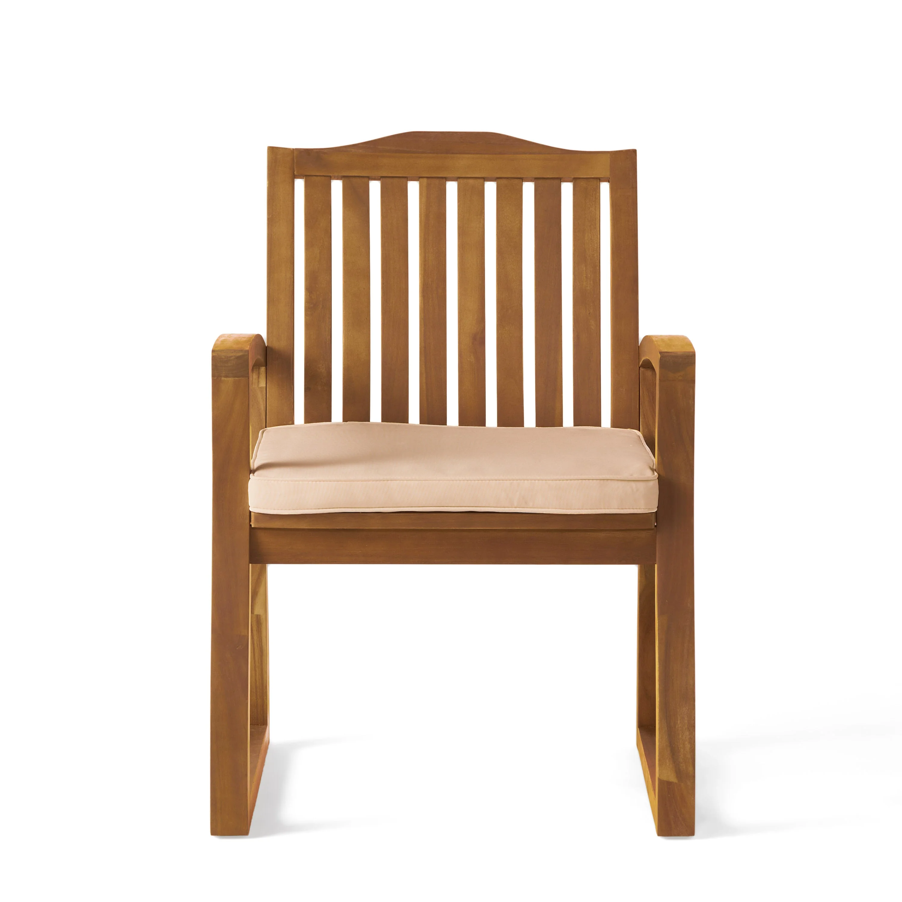Set of 2 Outdoor Dining Chairs, Cream - Image 8