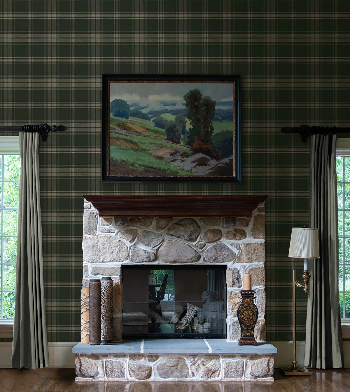 Dellabrooke Plaid Prepasted Wallpaper - Image 11