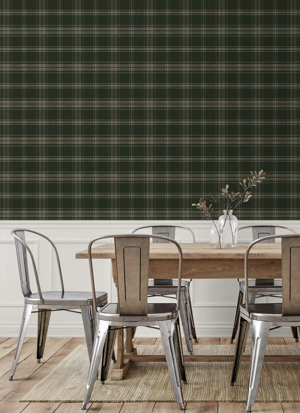 Dellabrooke Plaid Prepasted Wallpaper - Image 12