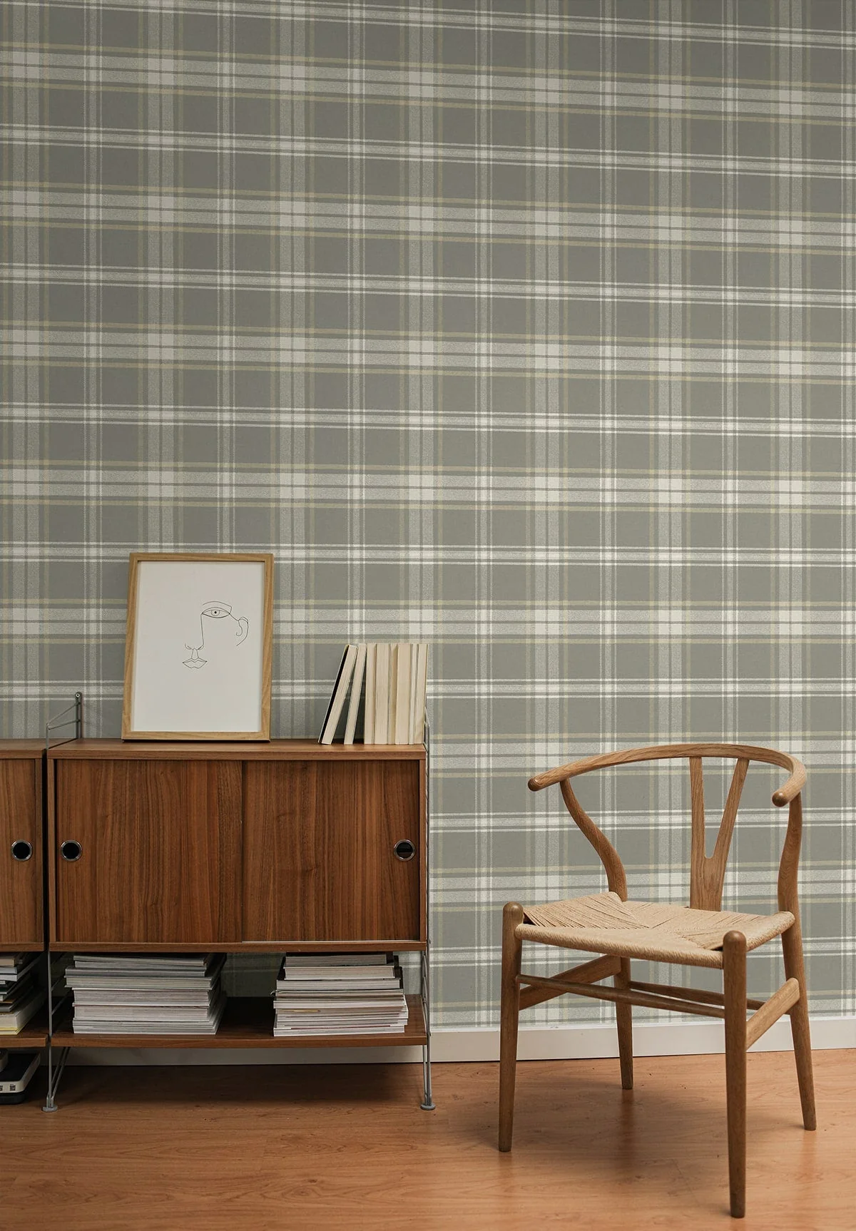 Dellabrooke Plaid Prepasted Wallpaper - Image 20