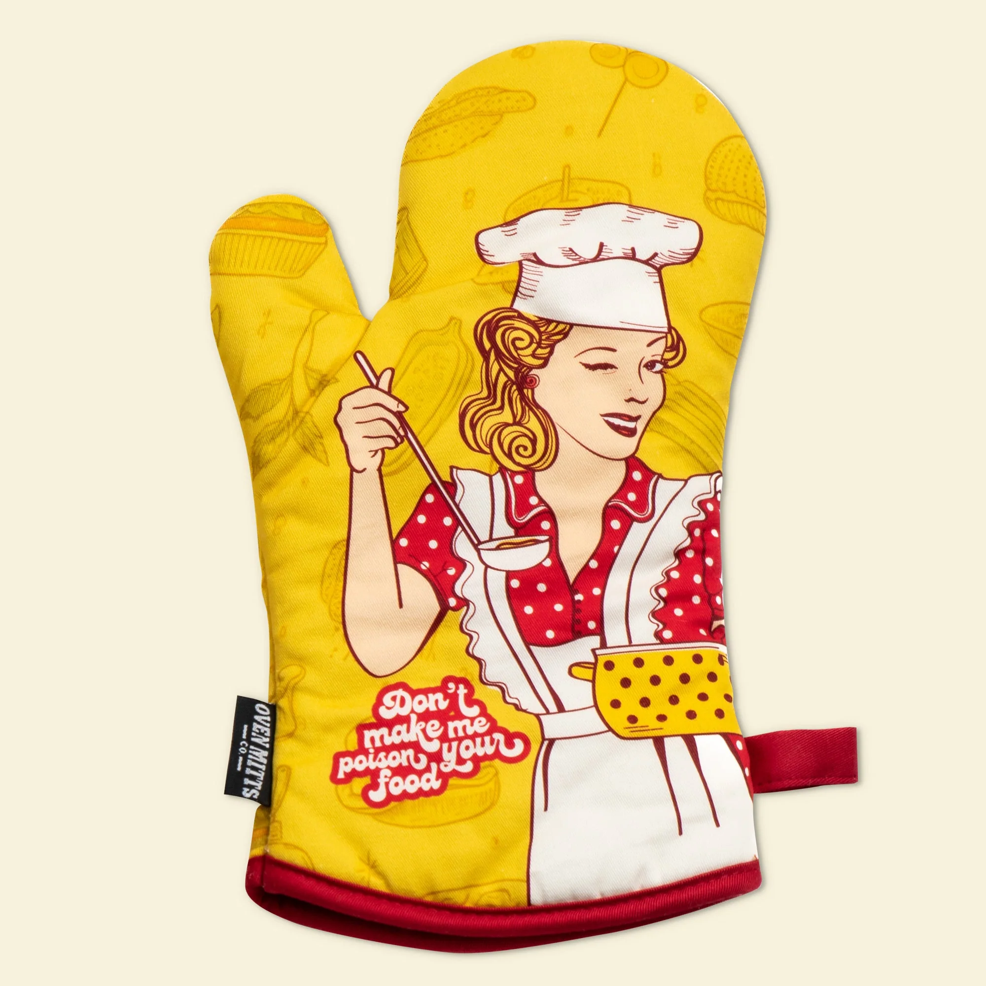 Don't Make Me Poison Your Food Oven Mitts And Potholder Set - Image 2