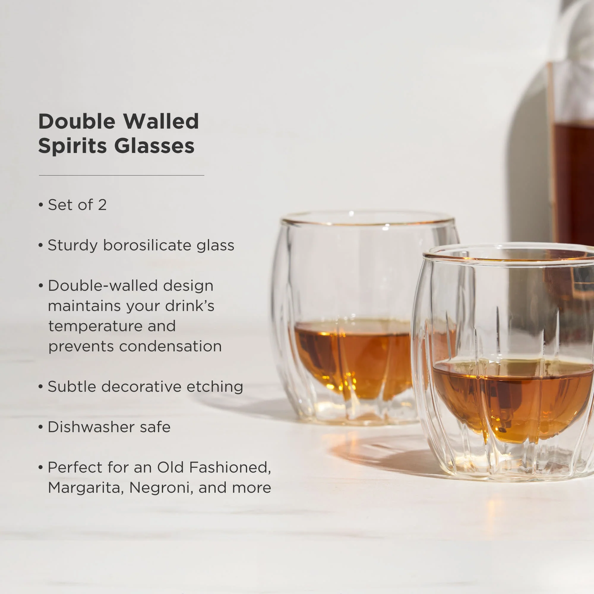 Double-Walled Spirits Glasses Set of 2 - Image 5