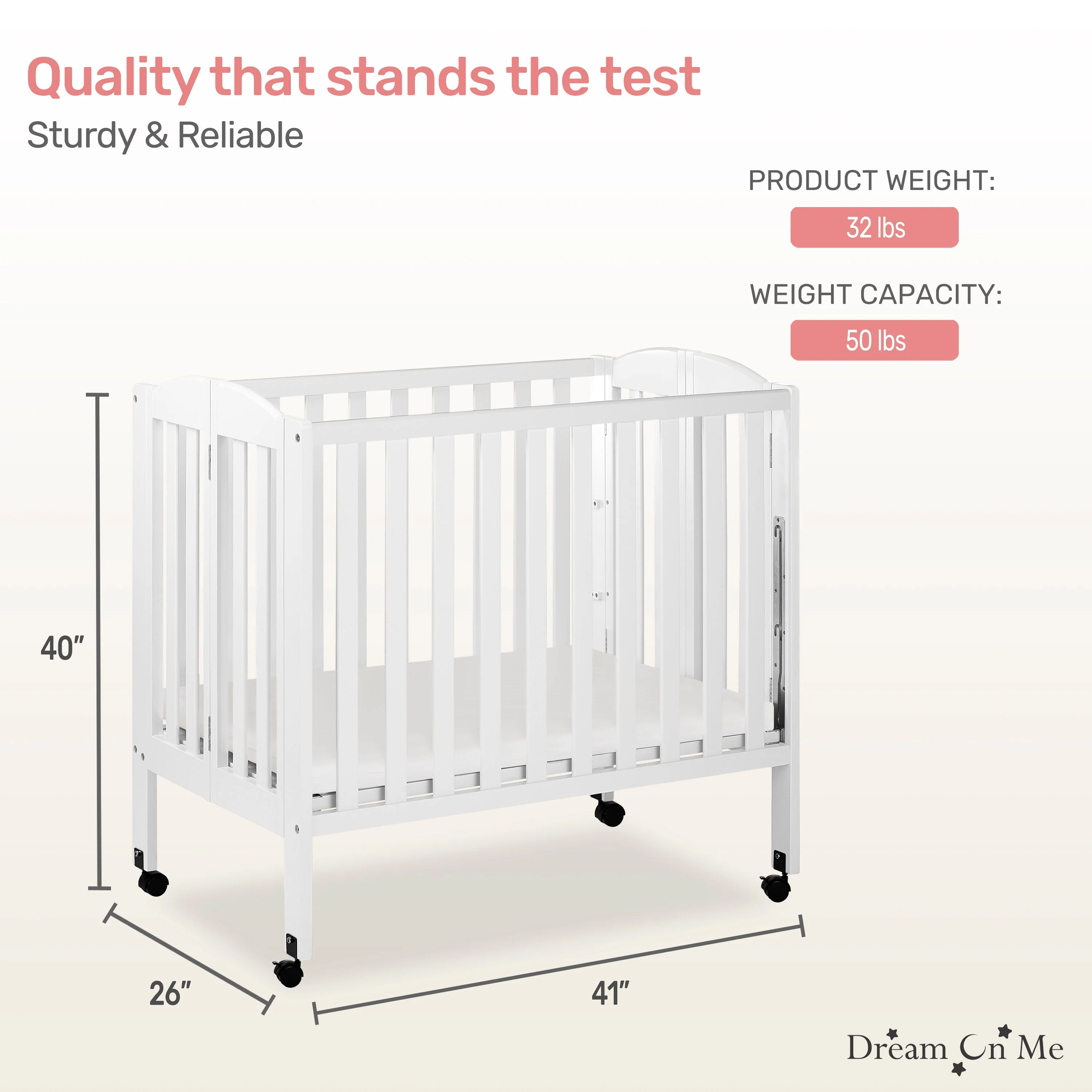 Dream On Me 3-in-1 Portable Folding Crib - Image 21