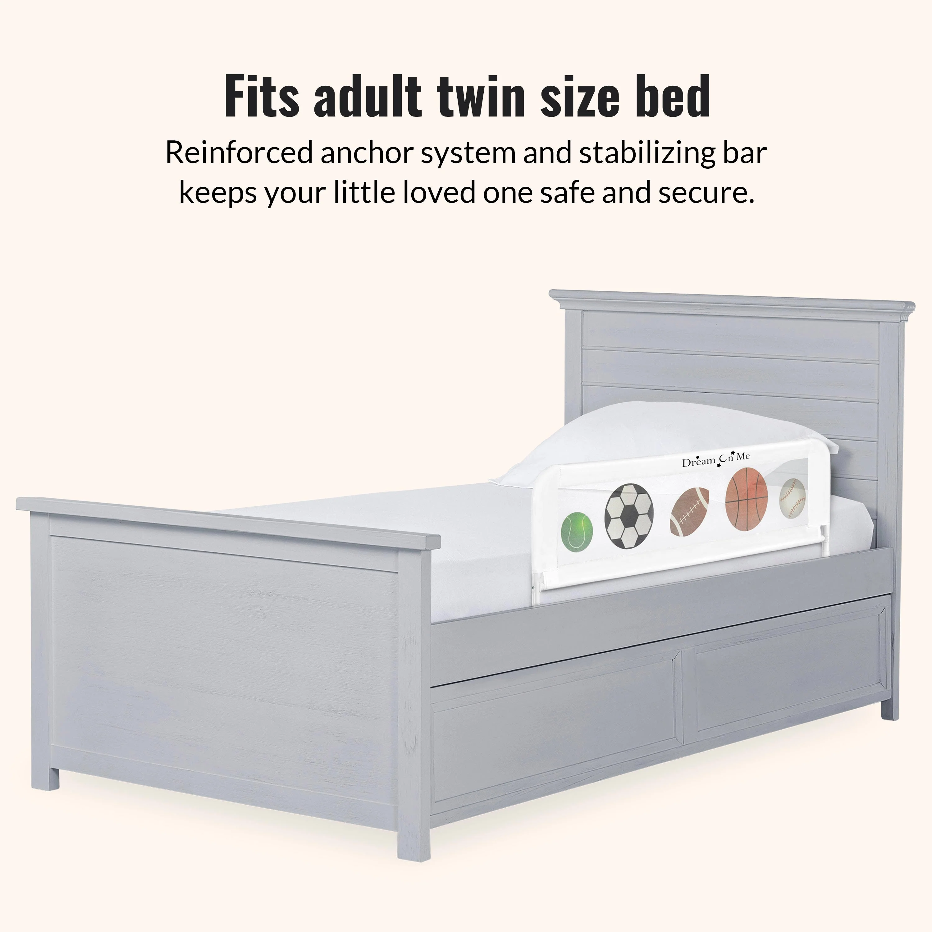 Dream On Me Adjustable Mesh Bed Rail - Image 18