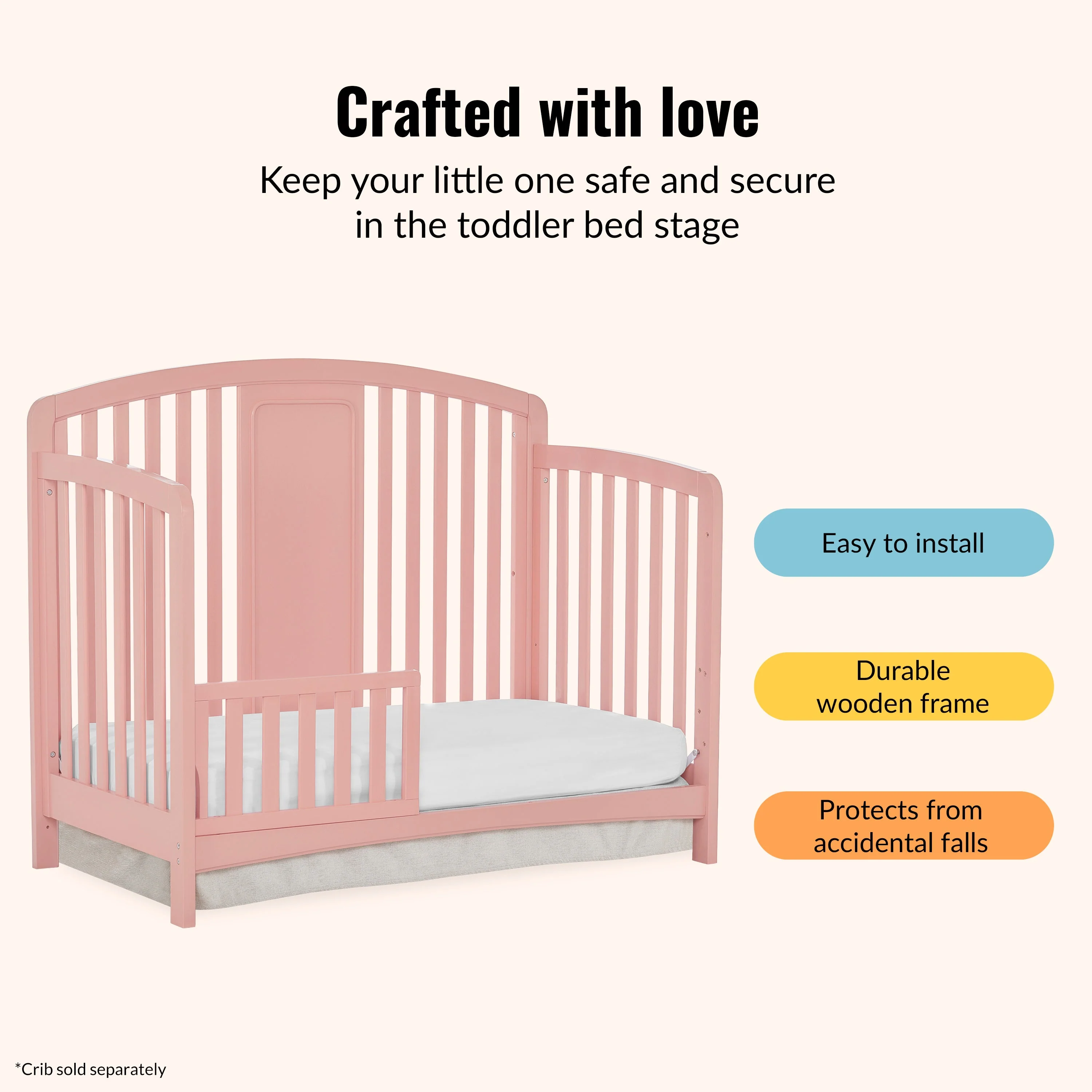Dream On Me Convertible Crib Toddler Guard Rail - Image 39