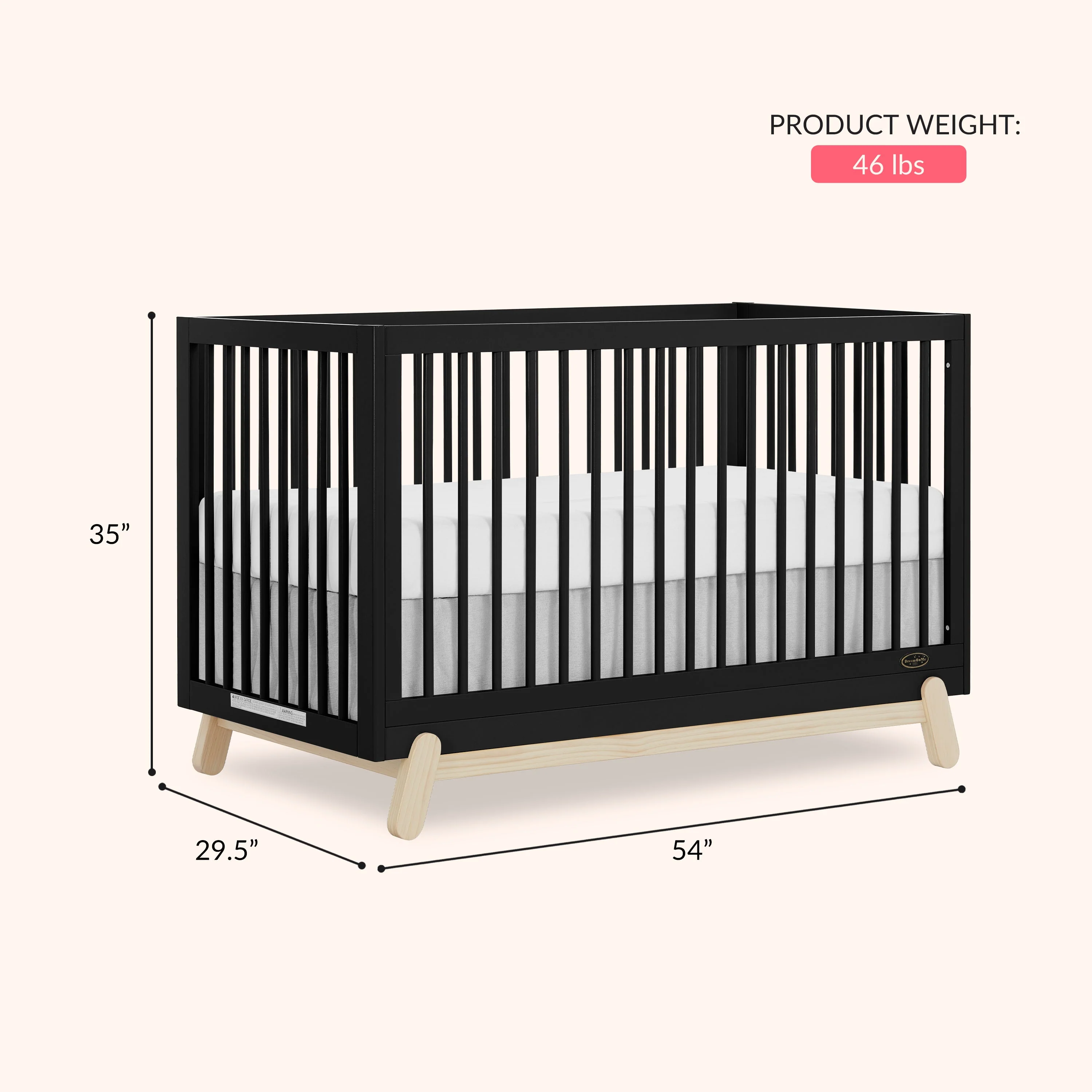 Dream On Me Hygge 5-in-1 Convertible Crib - Image 10