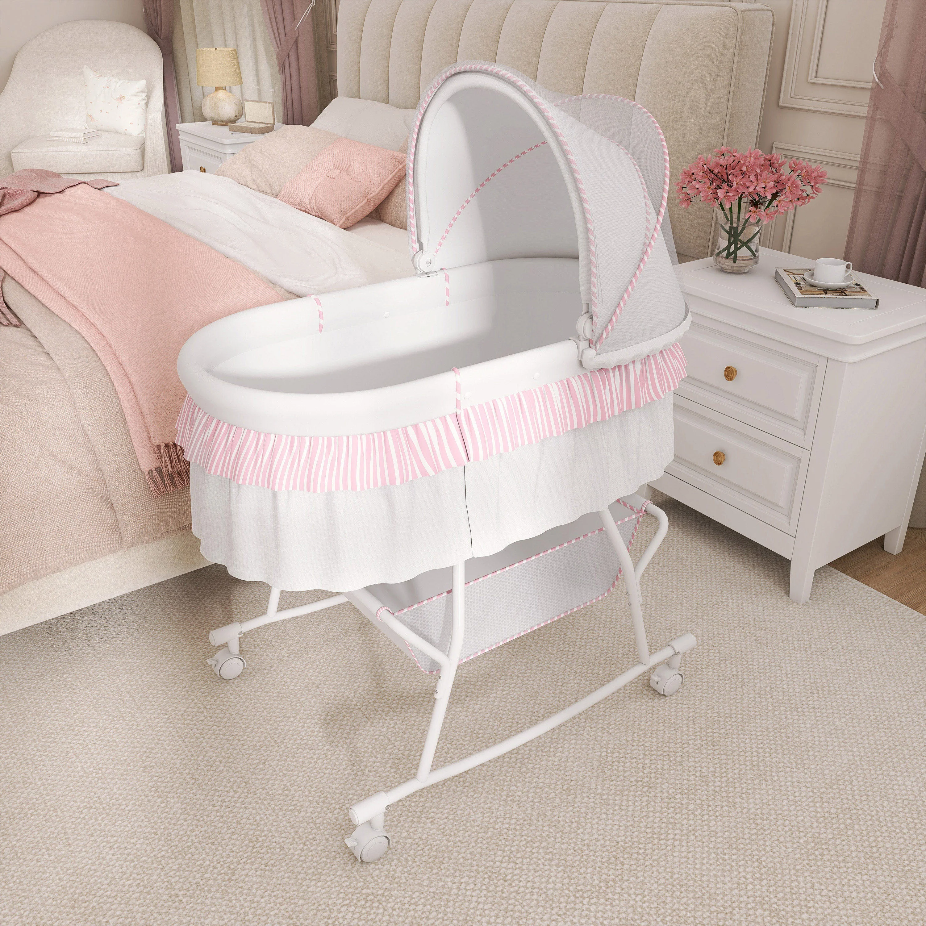 Dream On Me Lacy Portable 2-In-1 Bassinet - Image 18