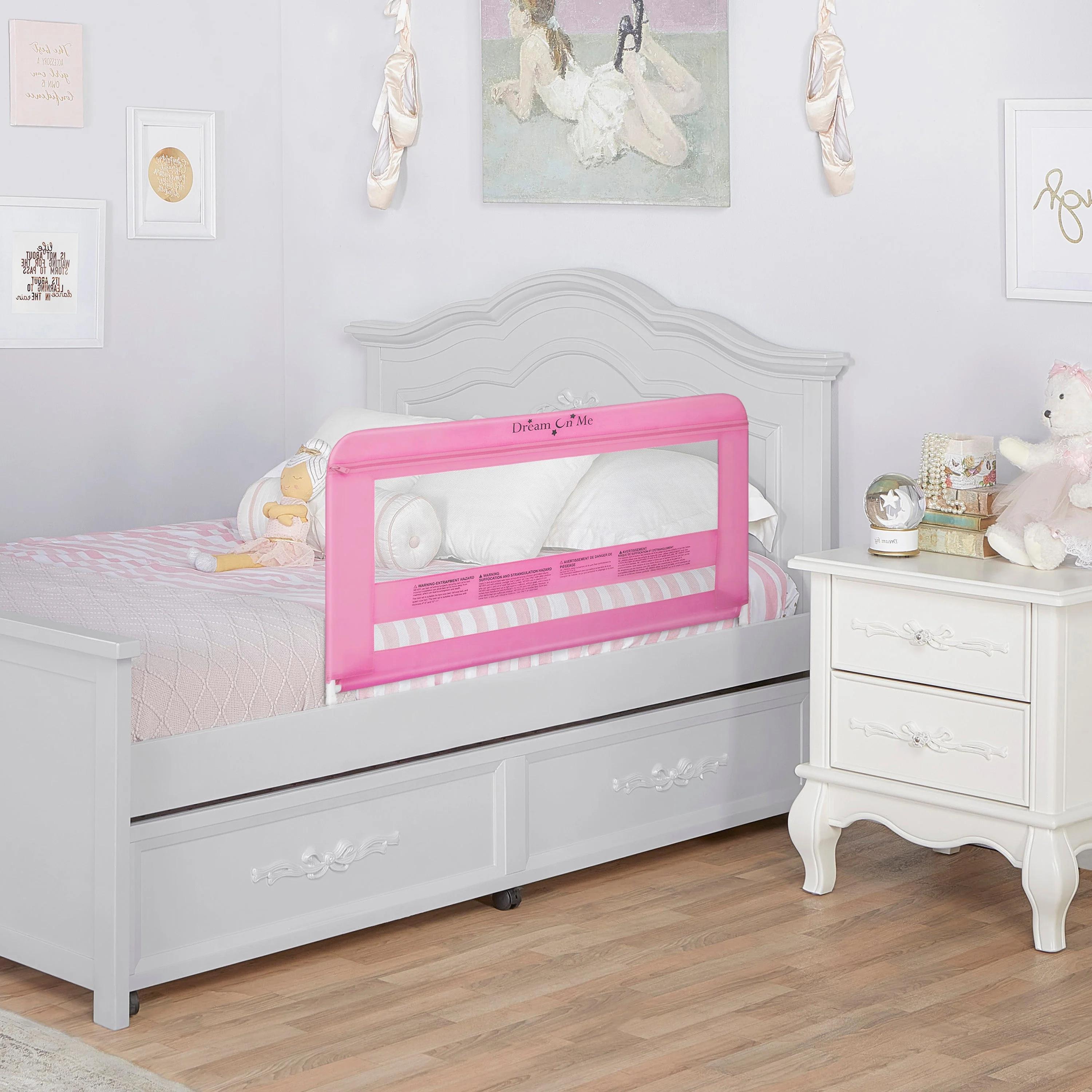 Dream On Me Lilibet Twin/Full/Queen Mesh Safety Bed Rail Single Pack - Image 8