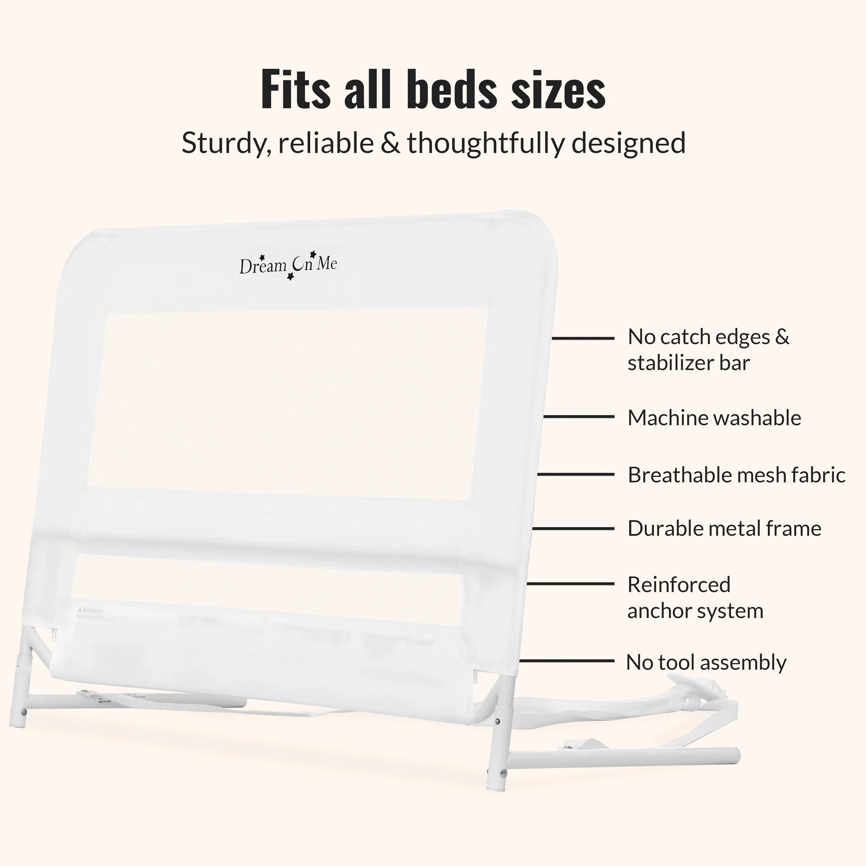 Dream On Me Mesh Security Bed Rail - Image 46
