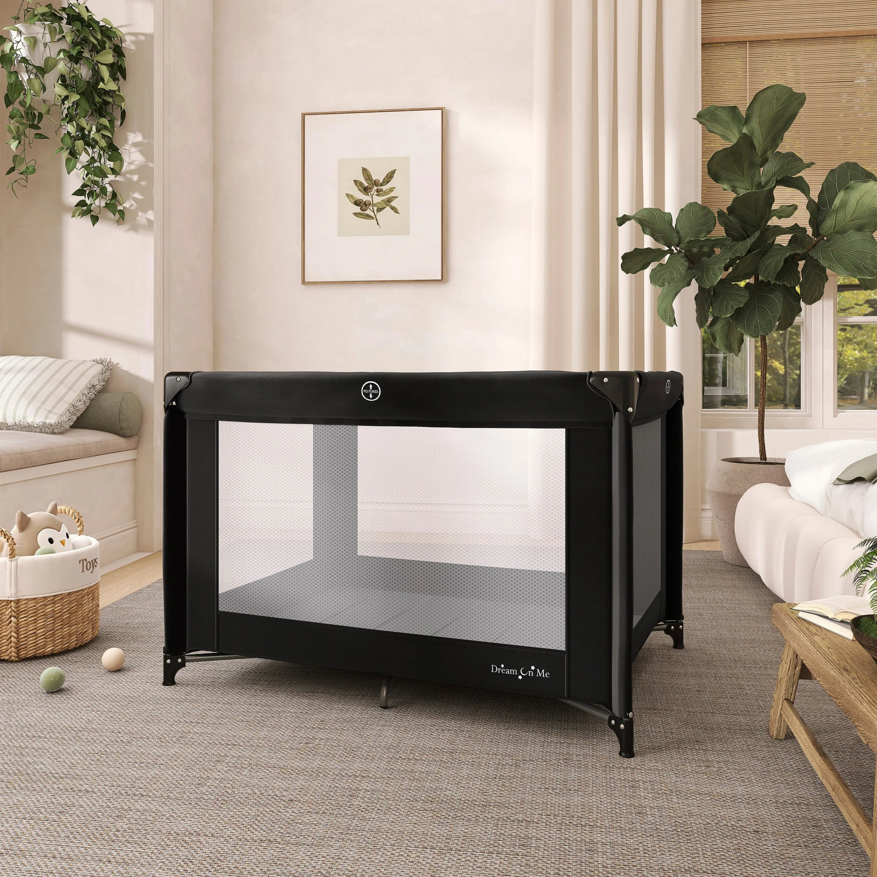 Dream On Me Zazzy Portable Play yard with Bassinet - Image 7
