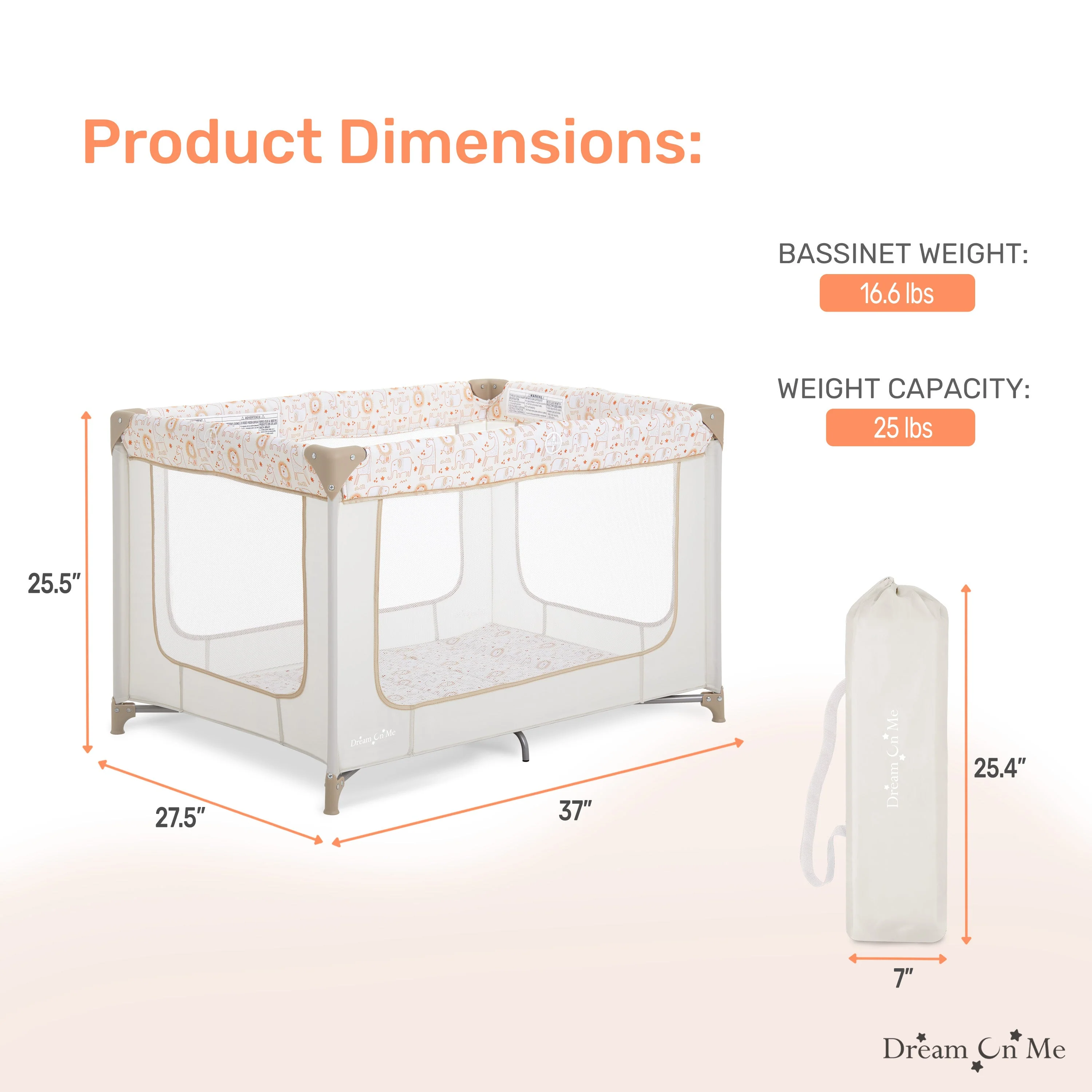 Dream On Me Zodiak Portable Play Yard - Image 24