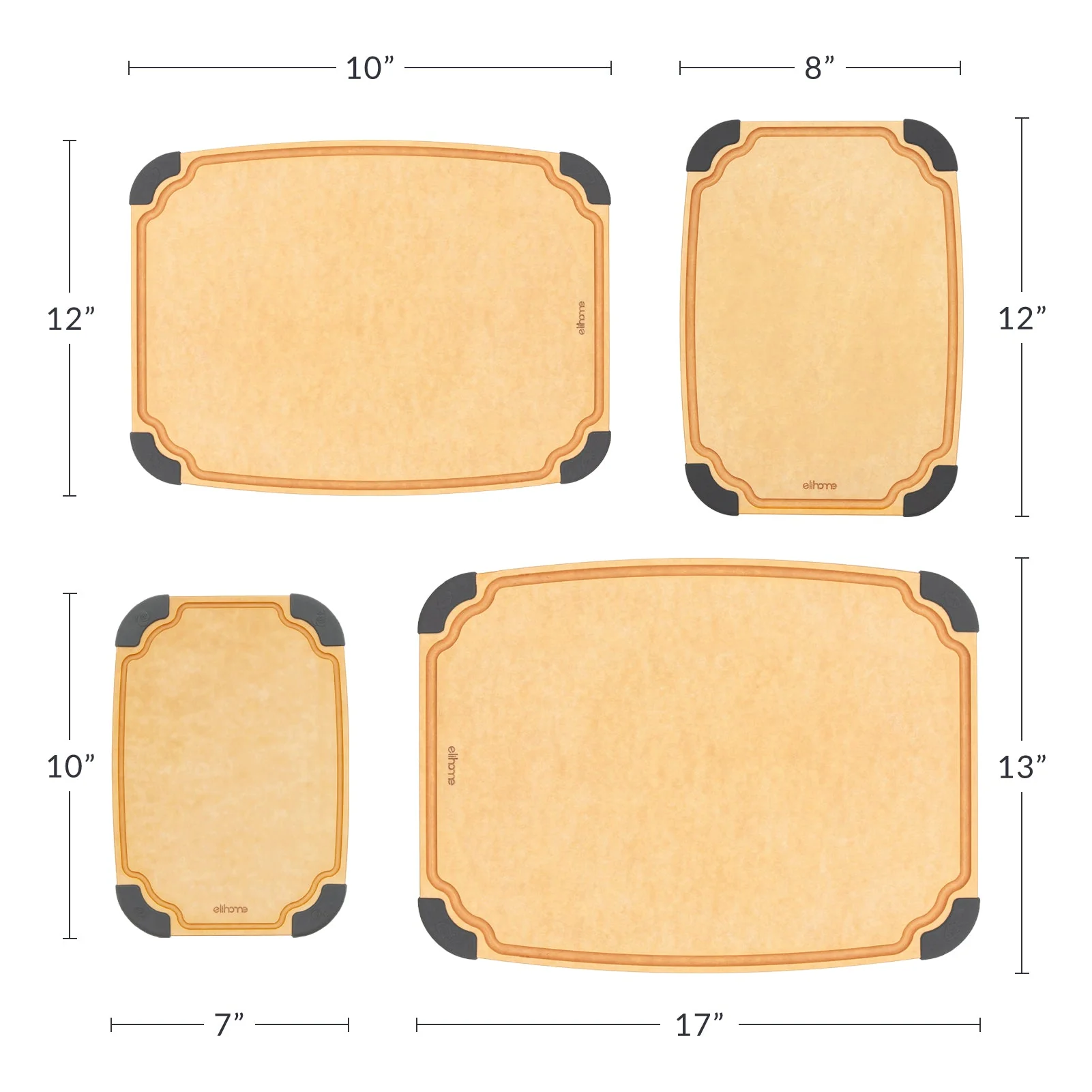 Essential Series 4-in-1 Cutting Board Set - Image 2