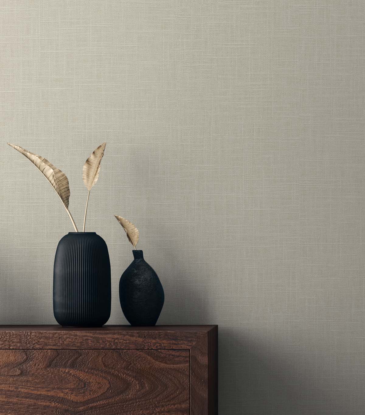 Even More Textures Myrna Linen Embossed Vinyl Unpasted Wallpaper - Image 17
