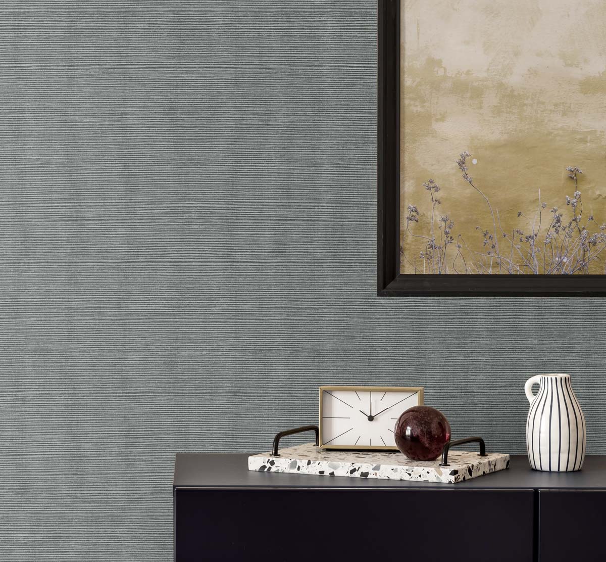 Even More Textures Seawave Faux Sisal Embossed Vinyl Unpasted Wallpaper - Image 13