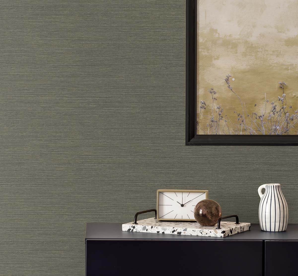 Even More Textures Seawave Faux Sisal Embossed Vinyl Unpasted Wallpaper - Image 17