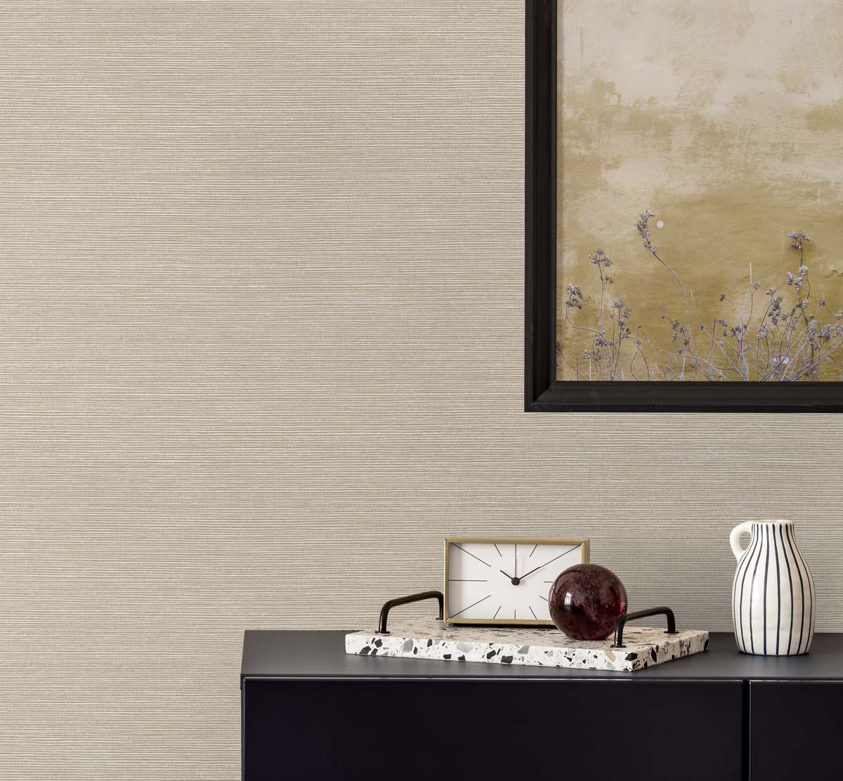 Even More Textures Seawave Faux Sisal Embossed Vinyl Unpasted Wallpaper - Image 5