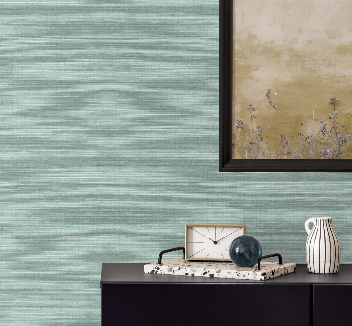 Even More Textures Seawave Faux Sisal Embossed Vinyl Unpasted Wallpaper - Image 9