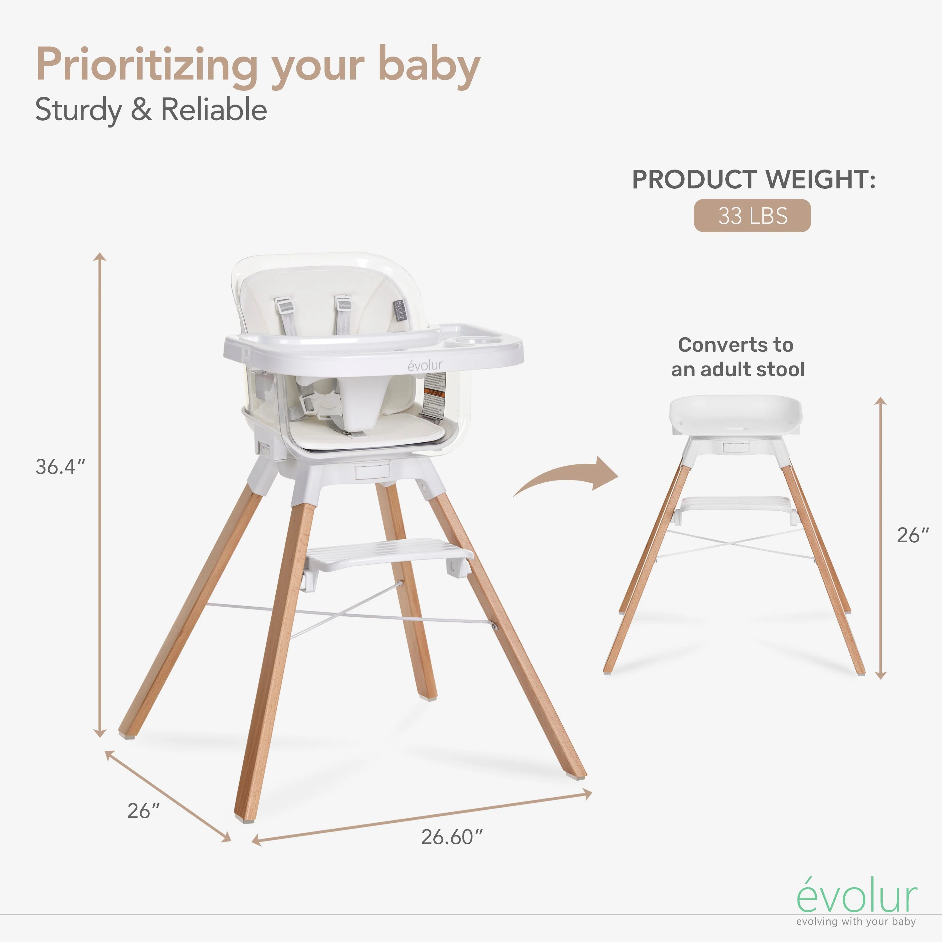 Evolur 360° Bloom Highchair - Image 3