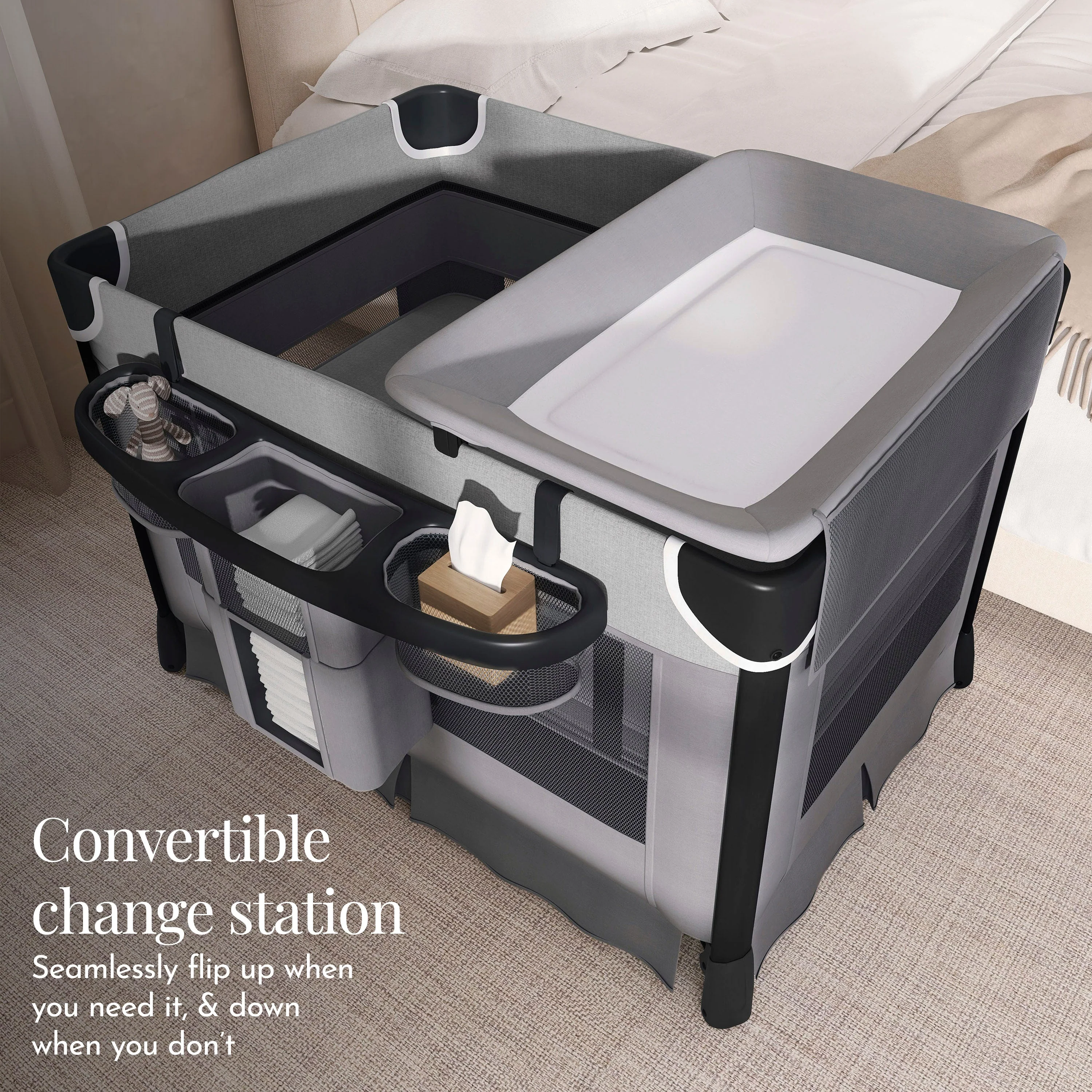 Evolur Cozy Cove Deluxe Playard - Image 27