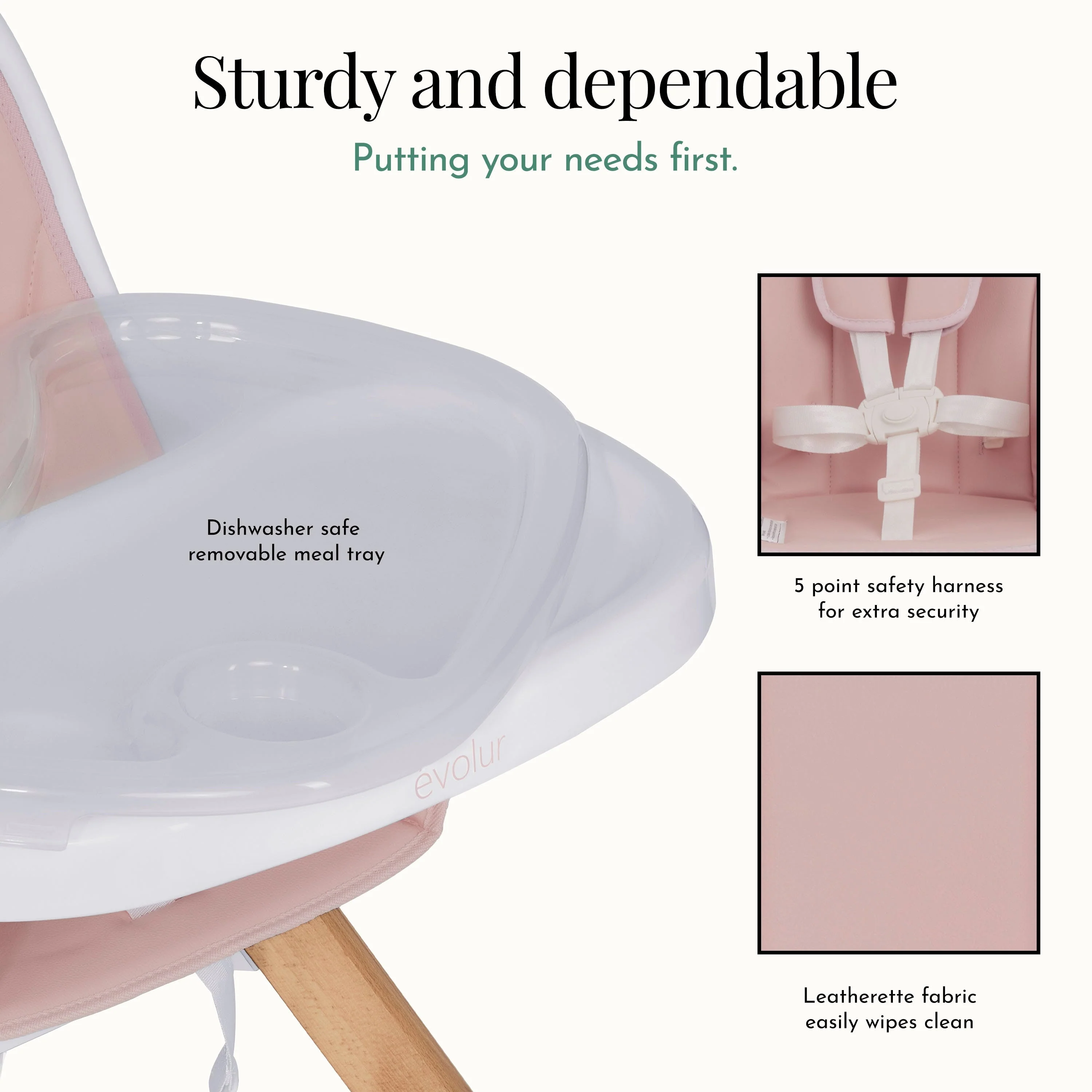 Evolur Zoodle 2-In-1 High Chair - Image 14