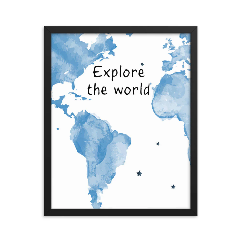 Explore The World Art Print - Image 11