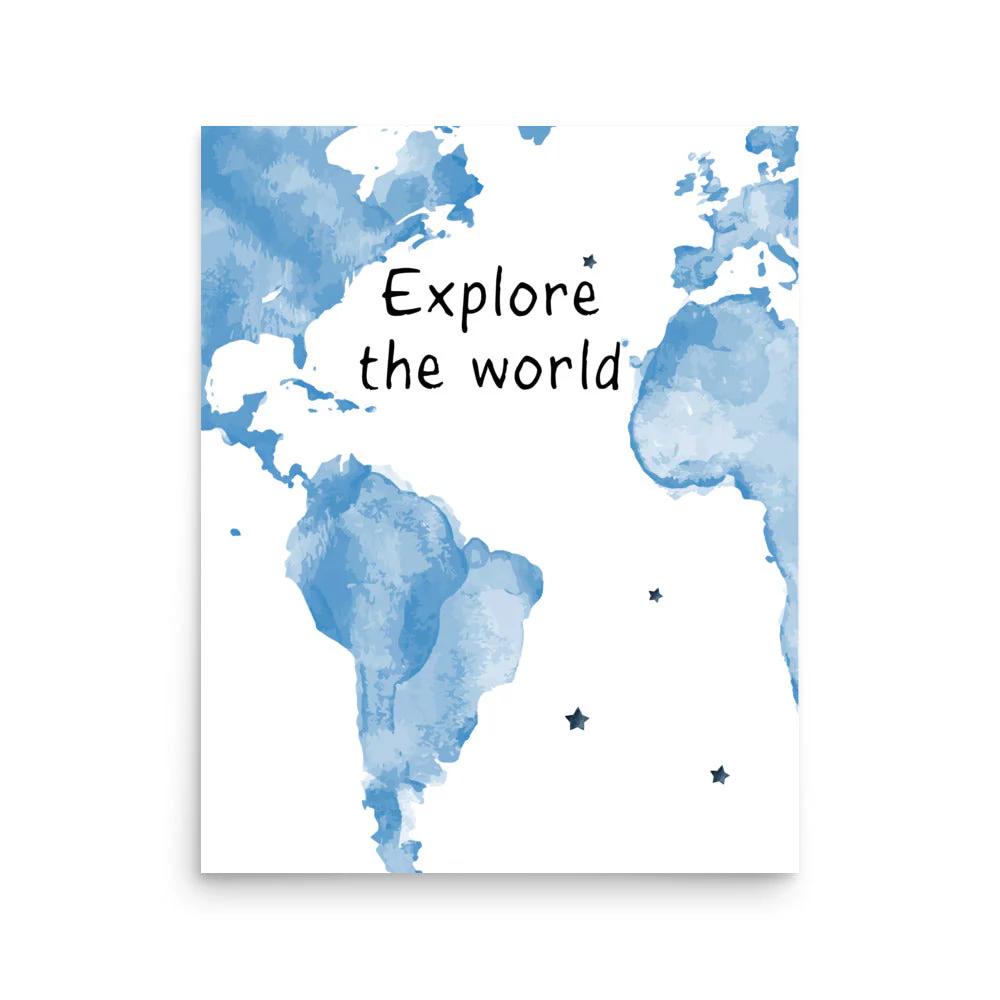 Explore The World Art Print - Image 12