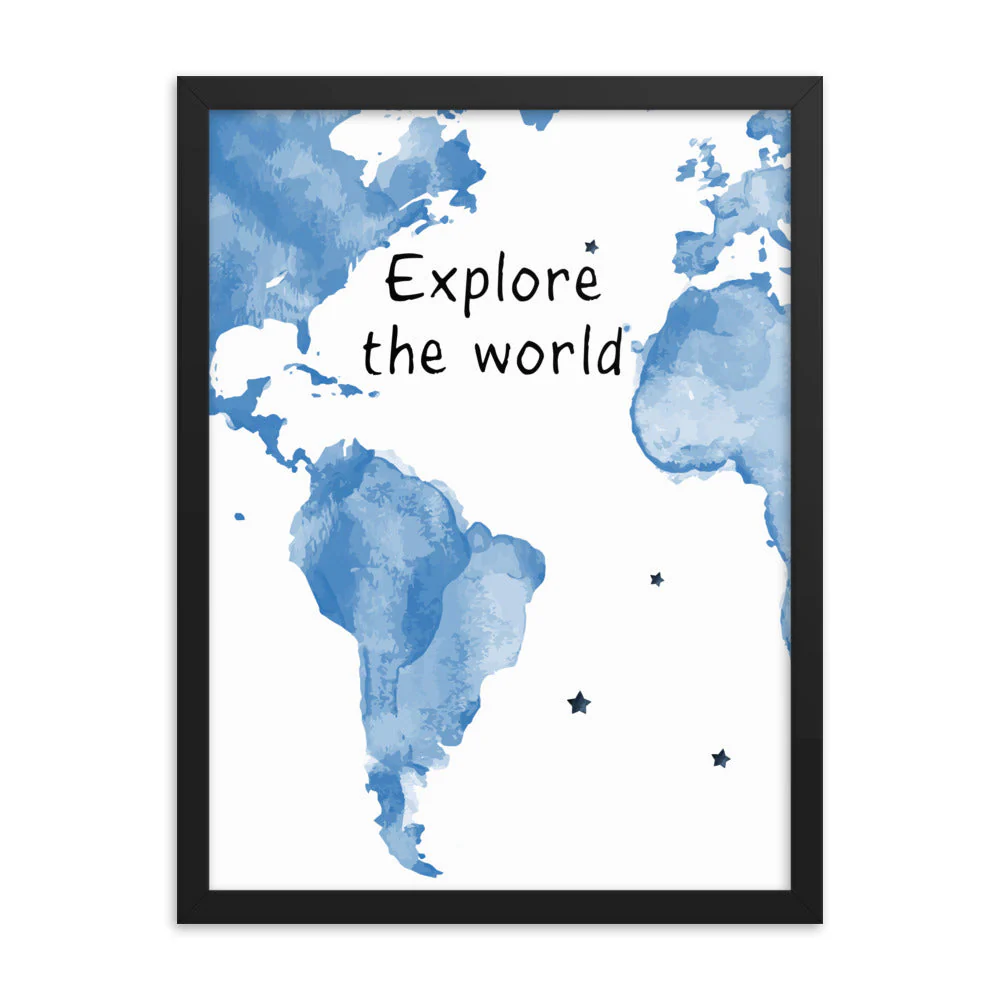 Explore The World Art Print - Image 14