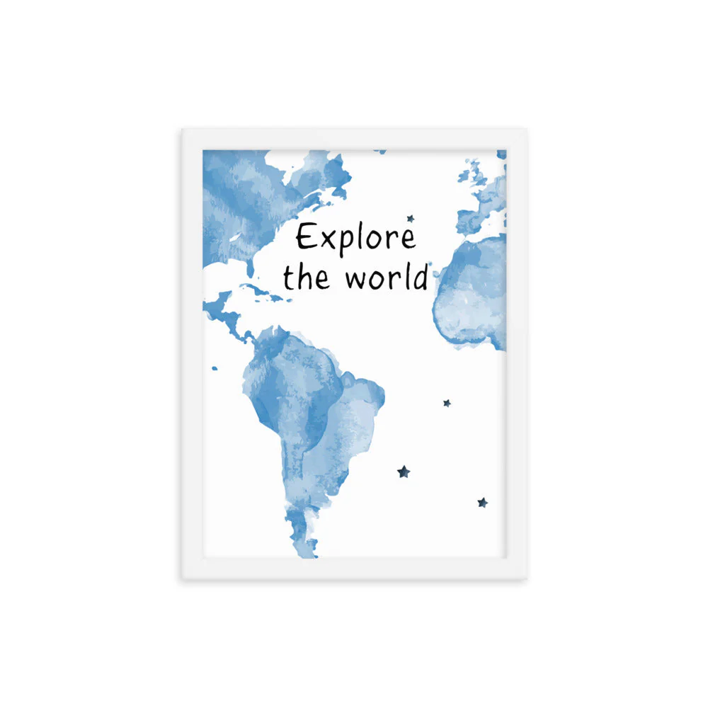 Explore The World Art Print - Image 7