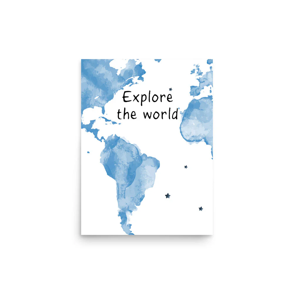 Explore The World Art Print - Image 9