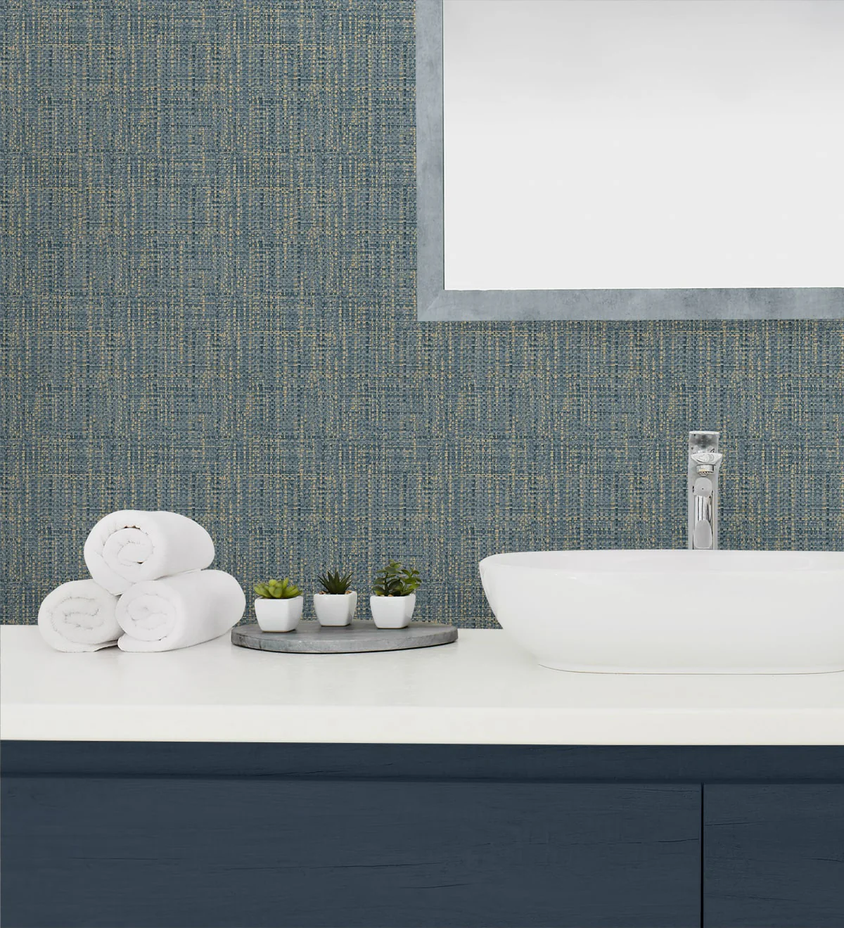 Exuma Faux Weave Peel and Stick Removable Wallpaper - Image 4